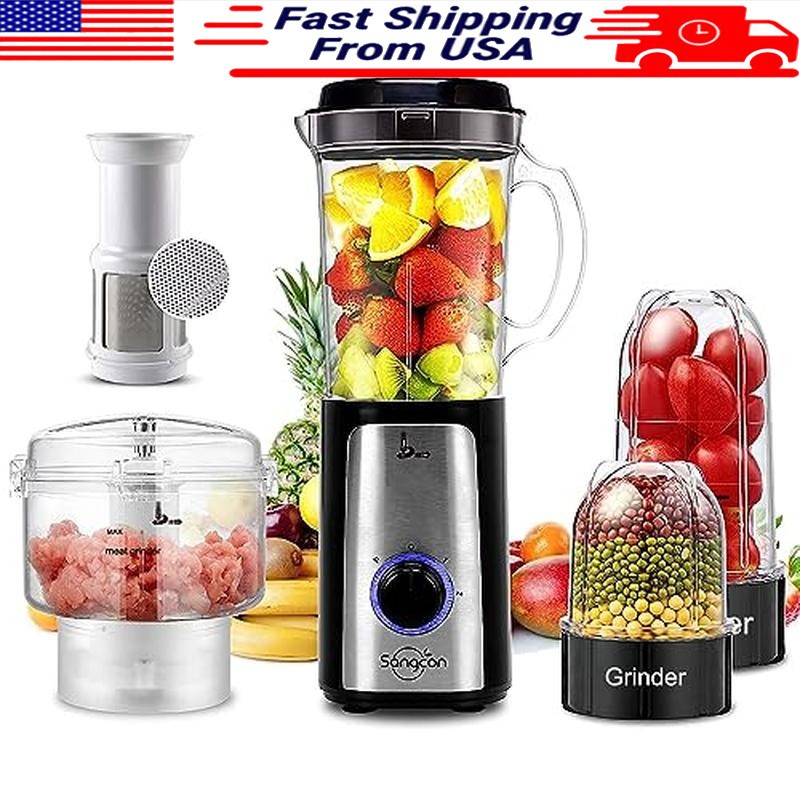 5 in 1 Blender Food Processor High Speed Electric Chopper Kitchen Tool New