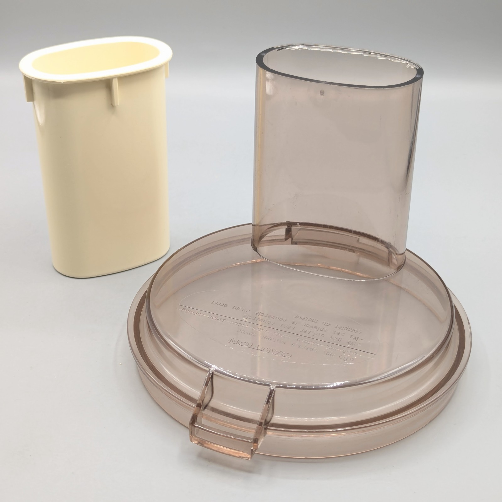 Cuisinart Food Processor CFP-9 Replacement Amber Lid & Pusher