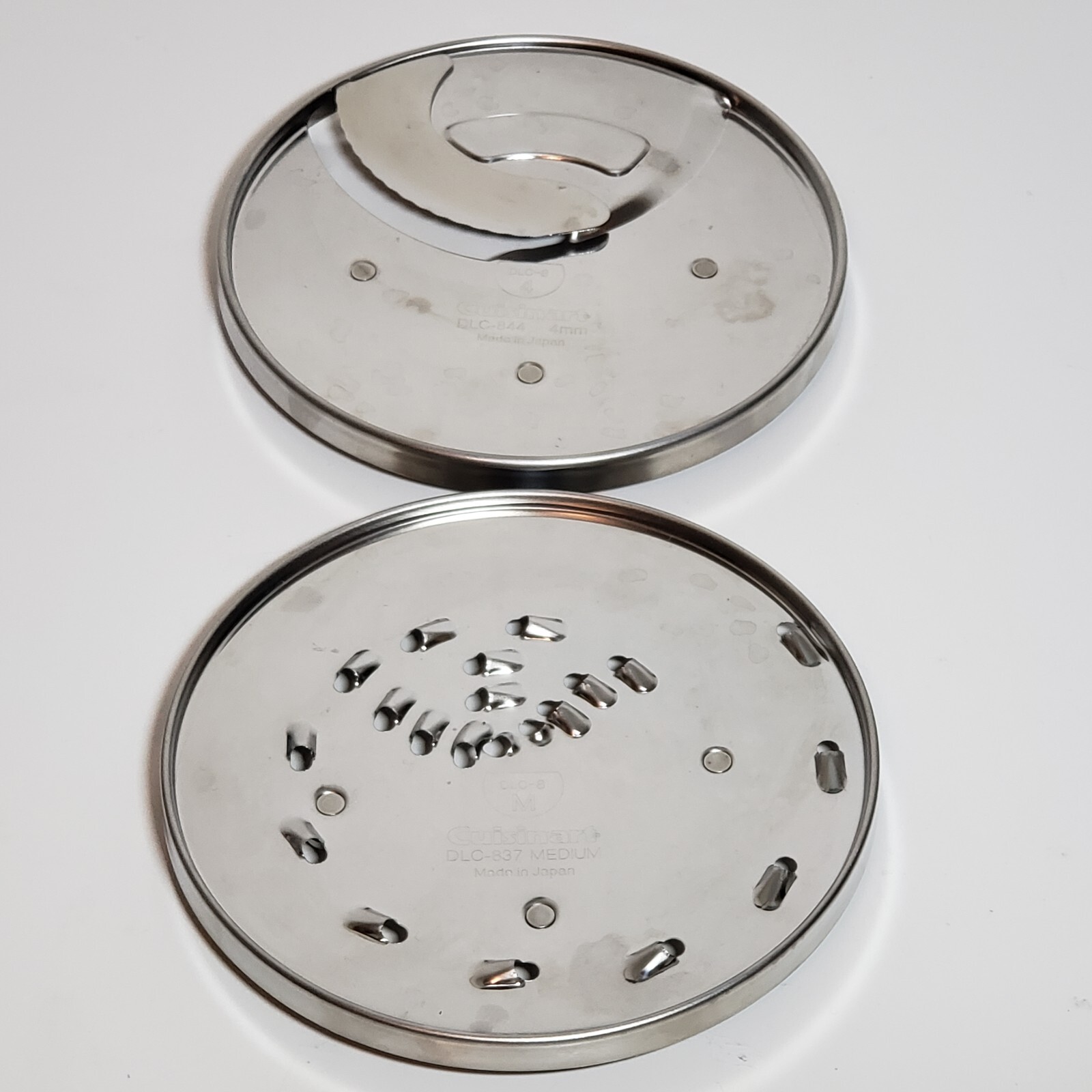 Lot of 2 – Cuisinart DLC-8 Shredding Slicing Discs DLC-844 & DLC-837 Japan