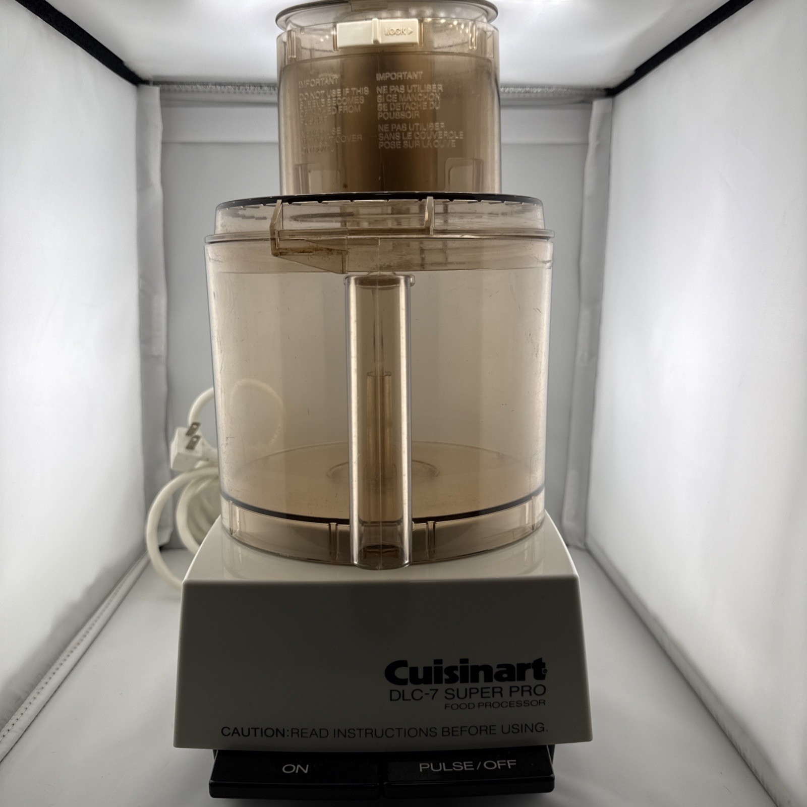 Cuisinart DLC-7 Super Pro Food Processor 14 Cup Tested Vintage Accessories Japan