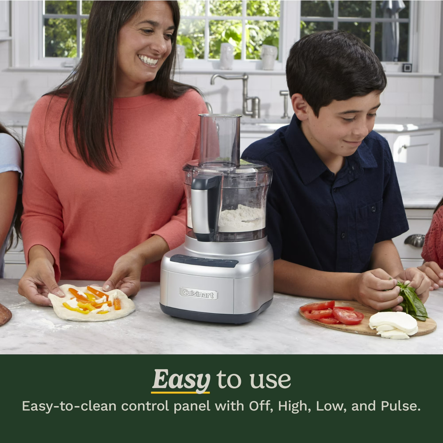 Cuisinart Elemental 8-Cup Food Processor Silver Kitchen Vegetable Chopper