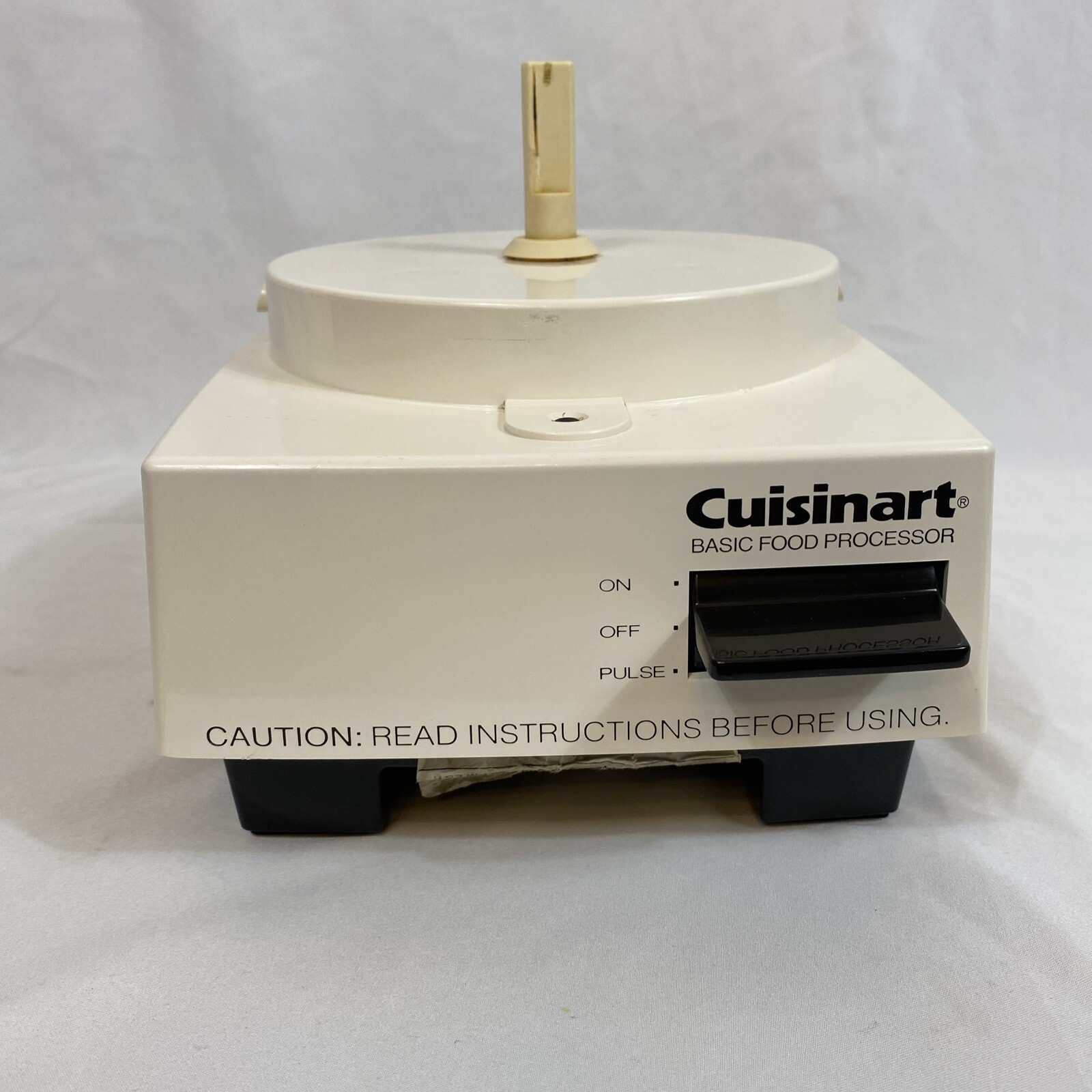 Cuisinart TESTED & WORKS GUC Vintage BASIC Food Processor POWER BASE Only Amber
