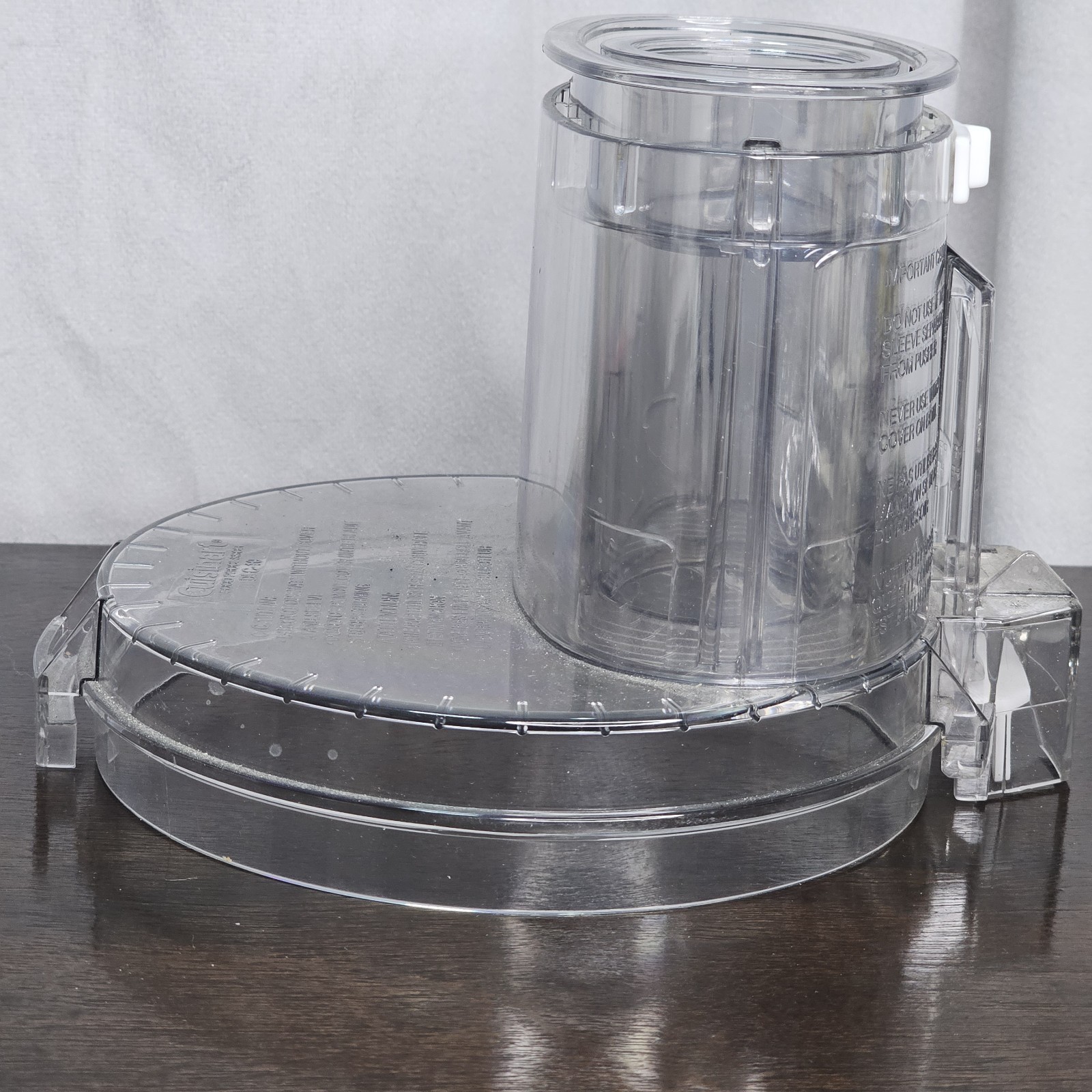 Cuisinart DLC-10 Food Processor Lid Chute Pusher DLC-117BGTX