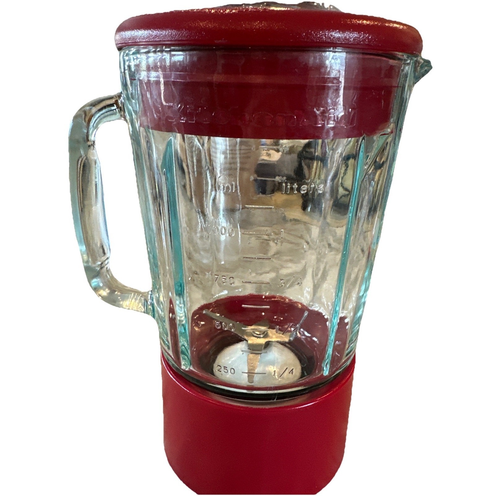 Cuisinart Smart Power Duet Processor/Blender Glass Pitcher & Blade BFP-703 Red