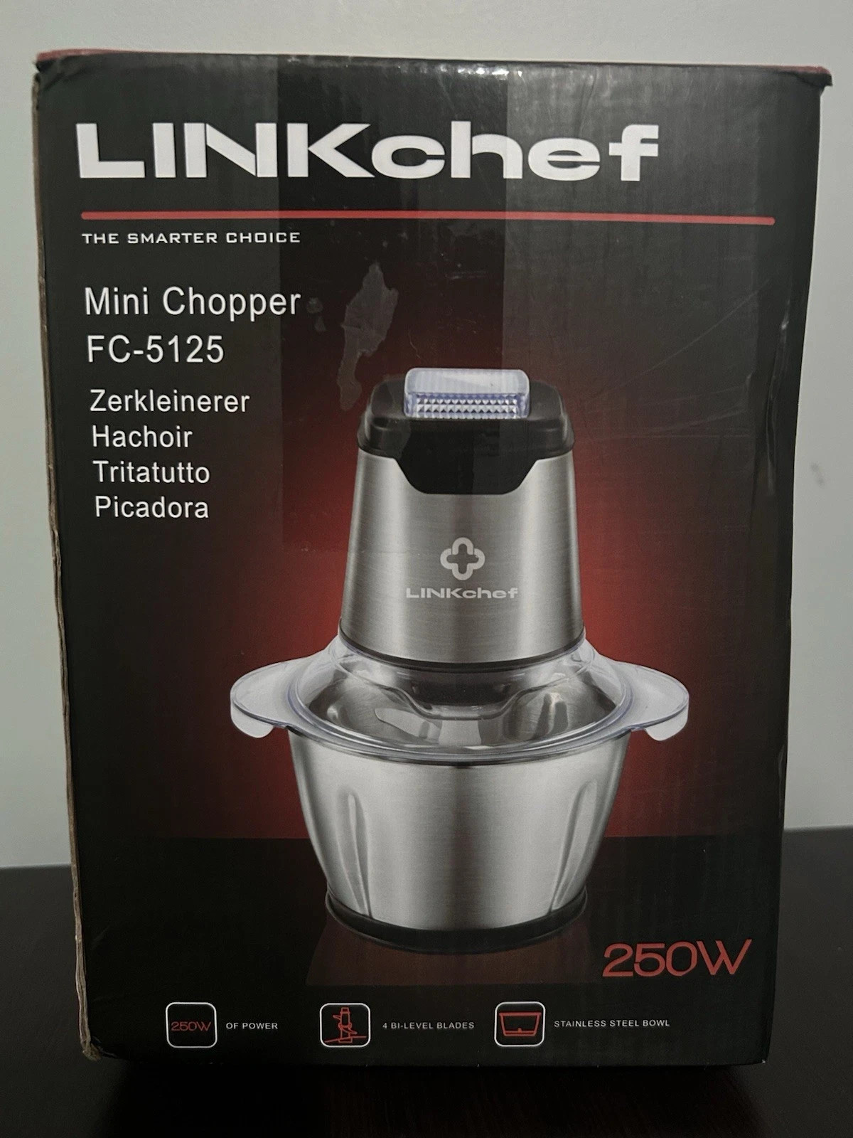 LINKChef Food Chopper, 5 Cup Food Processor Mini Electric 1.2L 250W Grinder READ
