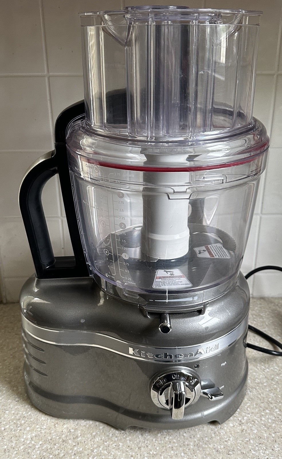 Kitchenaid Pro Line Series Food Processor Model KFP1642MS0 Gray Silver
