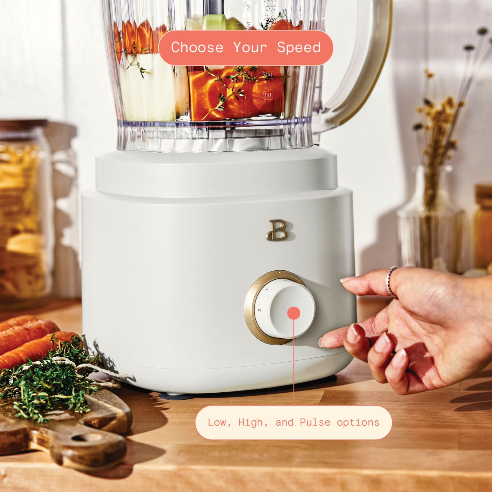 Beautiful 10-Cup Food Processor w/ Accessories, White Icing