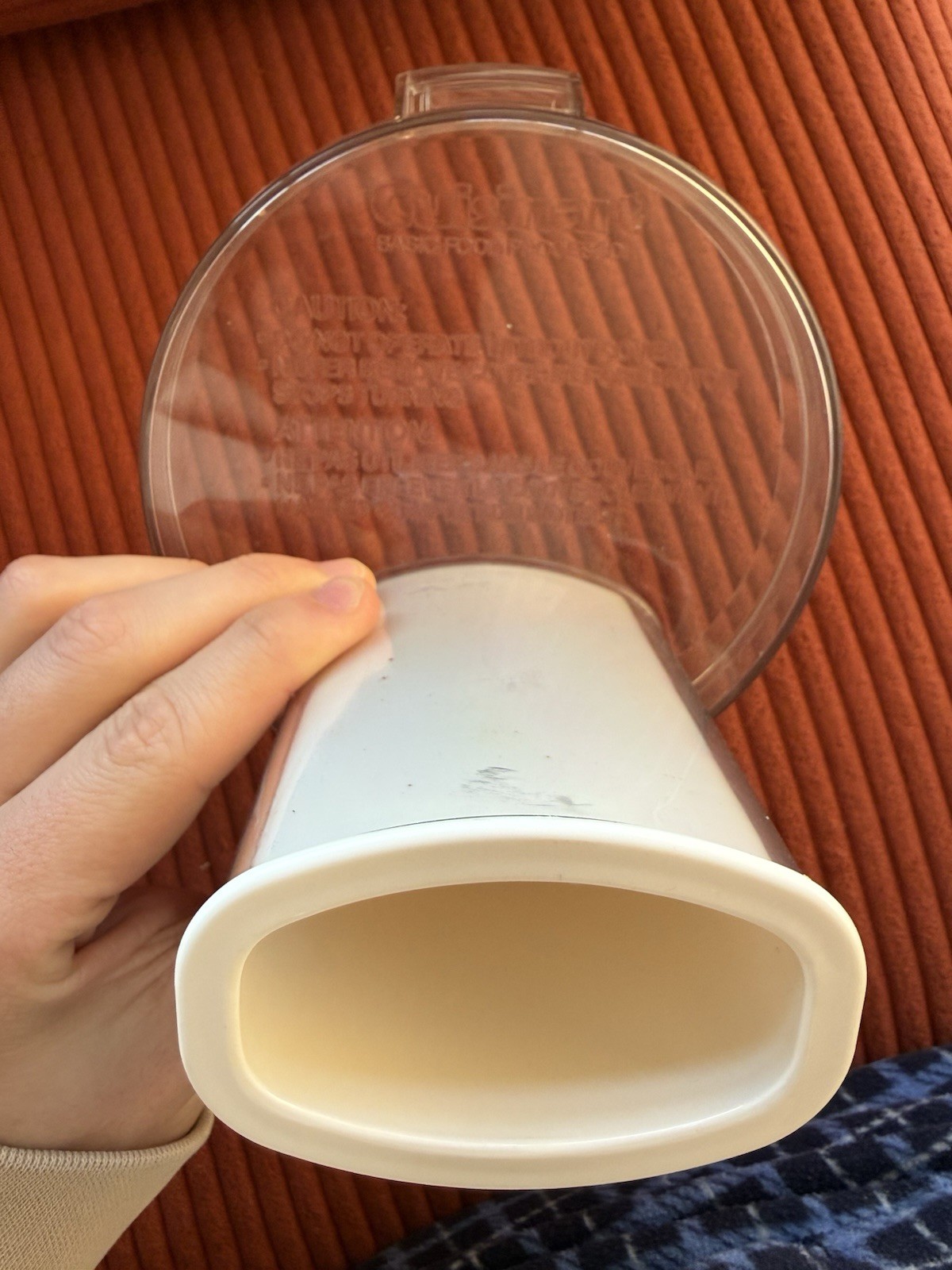 Cuisinart Food Processor DLC-5 Replacement Lid Cover Pusher DLC-104TX 106TX
