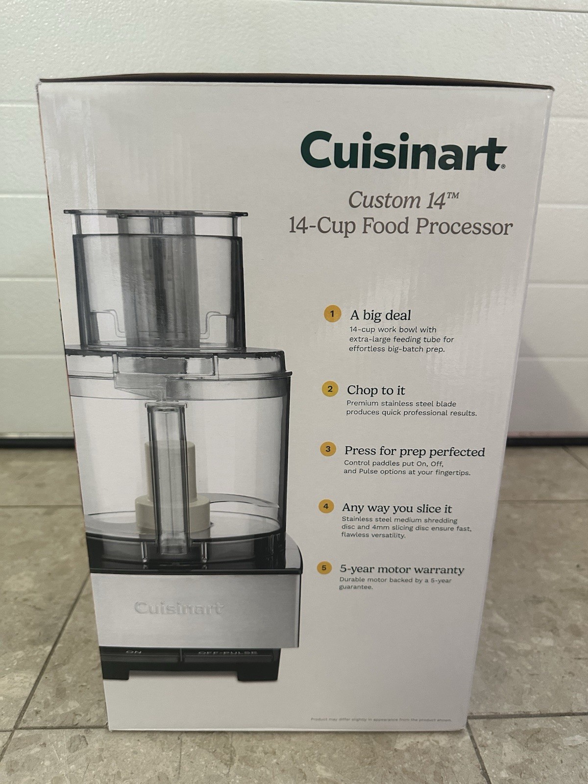 Cuisinart Custom 14 14-Cup Food Processor – Brushed Stainless (DFP-14BCNY)