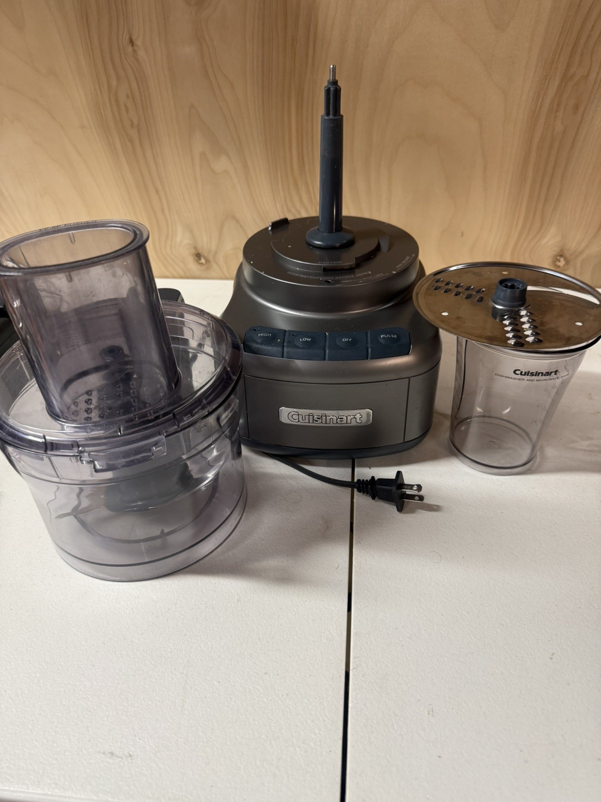 Cuisinart 8 Cup Food Processor, 350-Watt Motor, Gunmetal, Model # FP-8