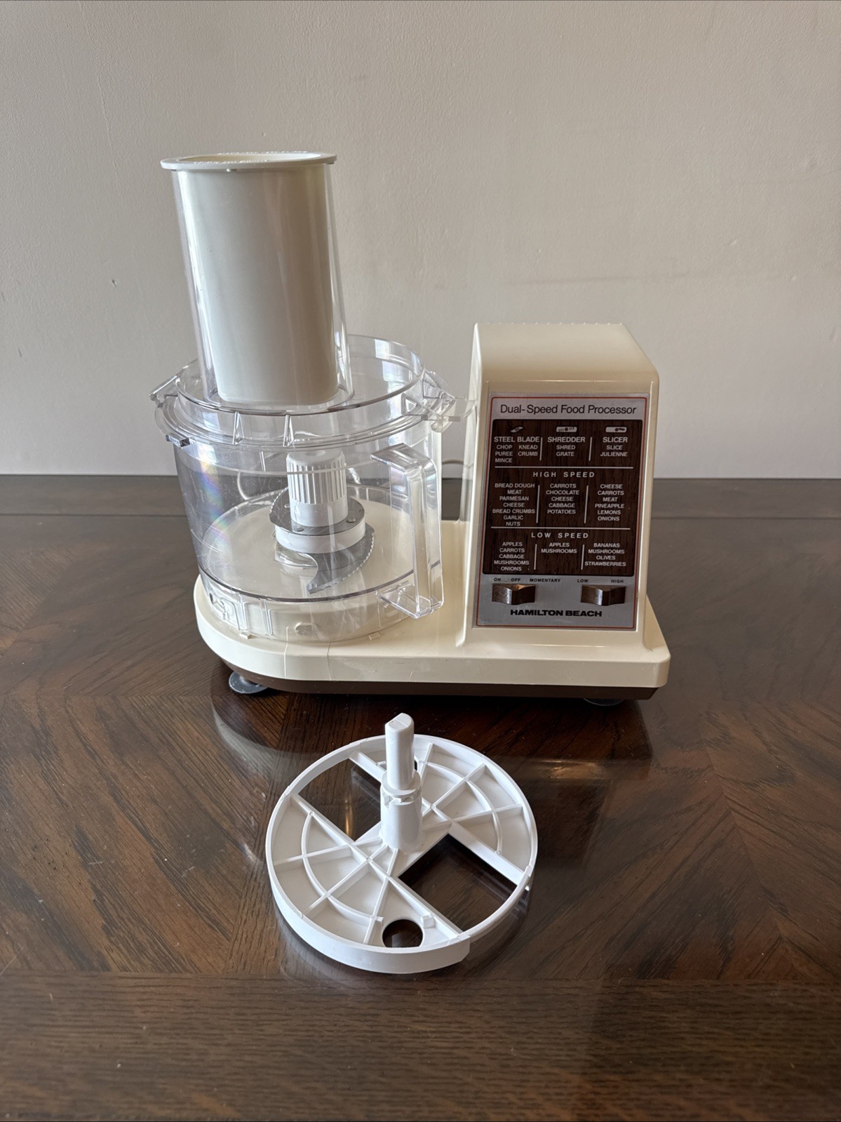 Vintage Hamilton Beach 702-5 Dual-Speed Food Processor *Tested ~ Works Great