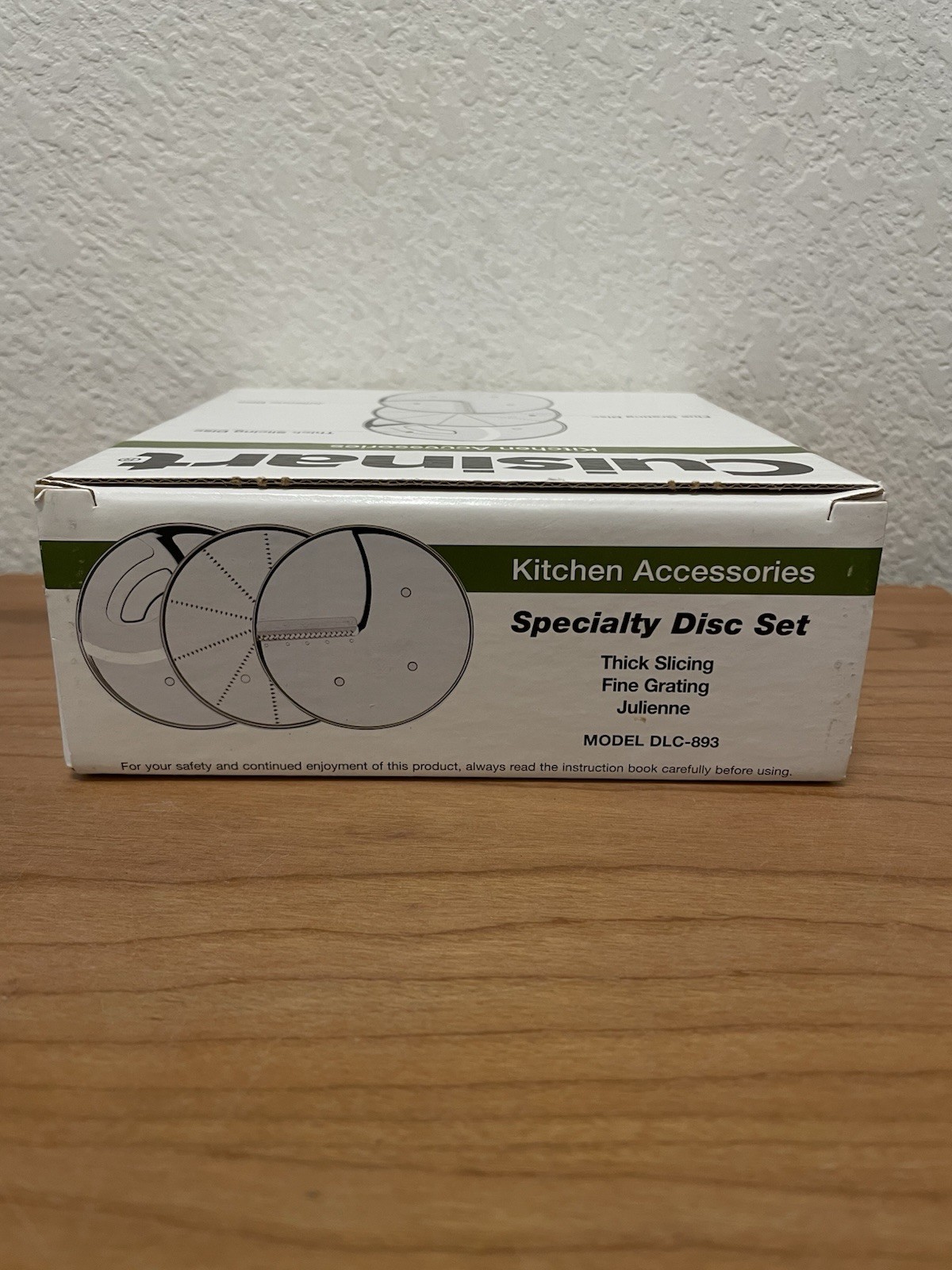 NEW Cuisinart DLC-893 Specialty 3 Disc Set For 11 And 7 Cup Processors NOS