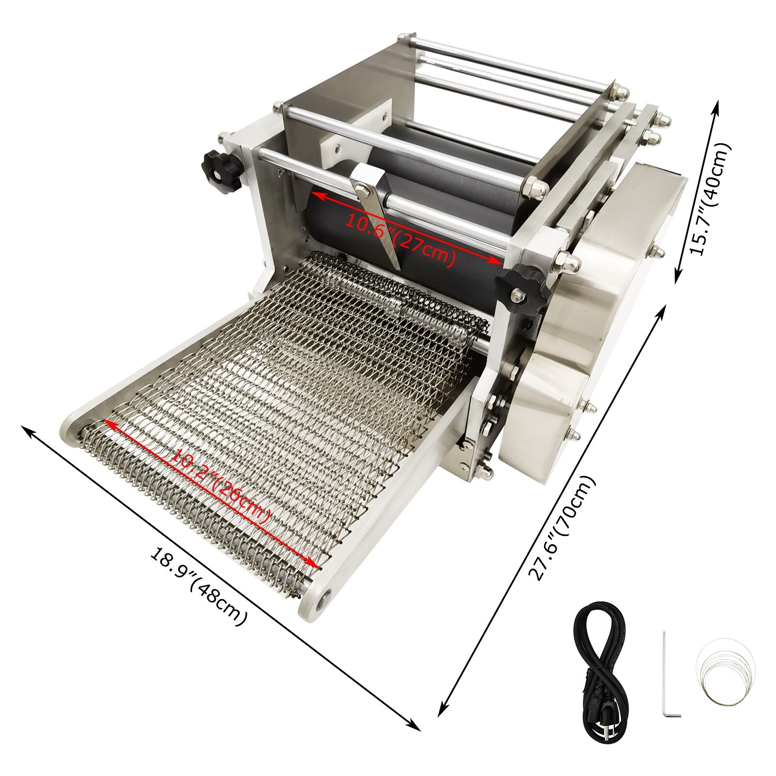 110V 7.1″ Commercial Tortilla Maker 0.04-0.24″ Adjustable Thickness 400W