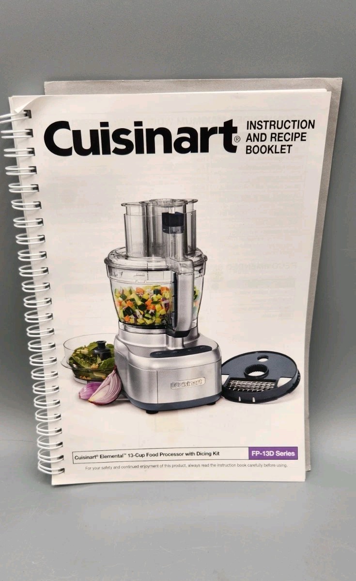 Cuisinart FP-13 Elemental 13-Cup Food Processor + dicing Kit + Storage case