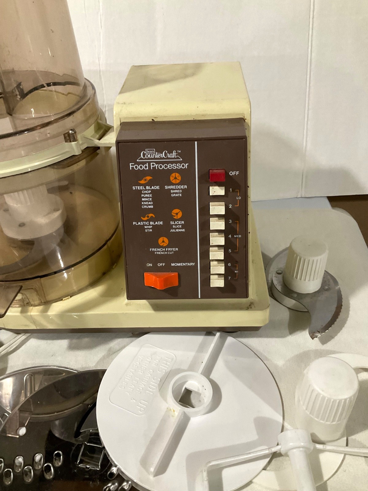 Vintage SEARS Counter Craft Food Processor #400 Tested works!