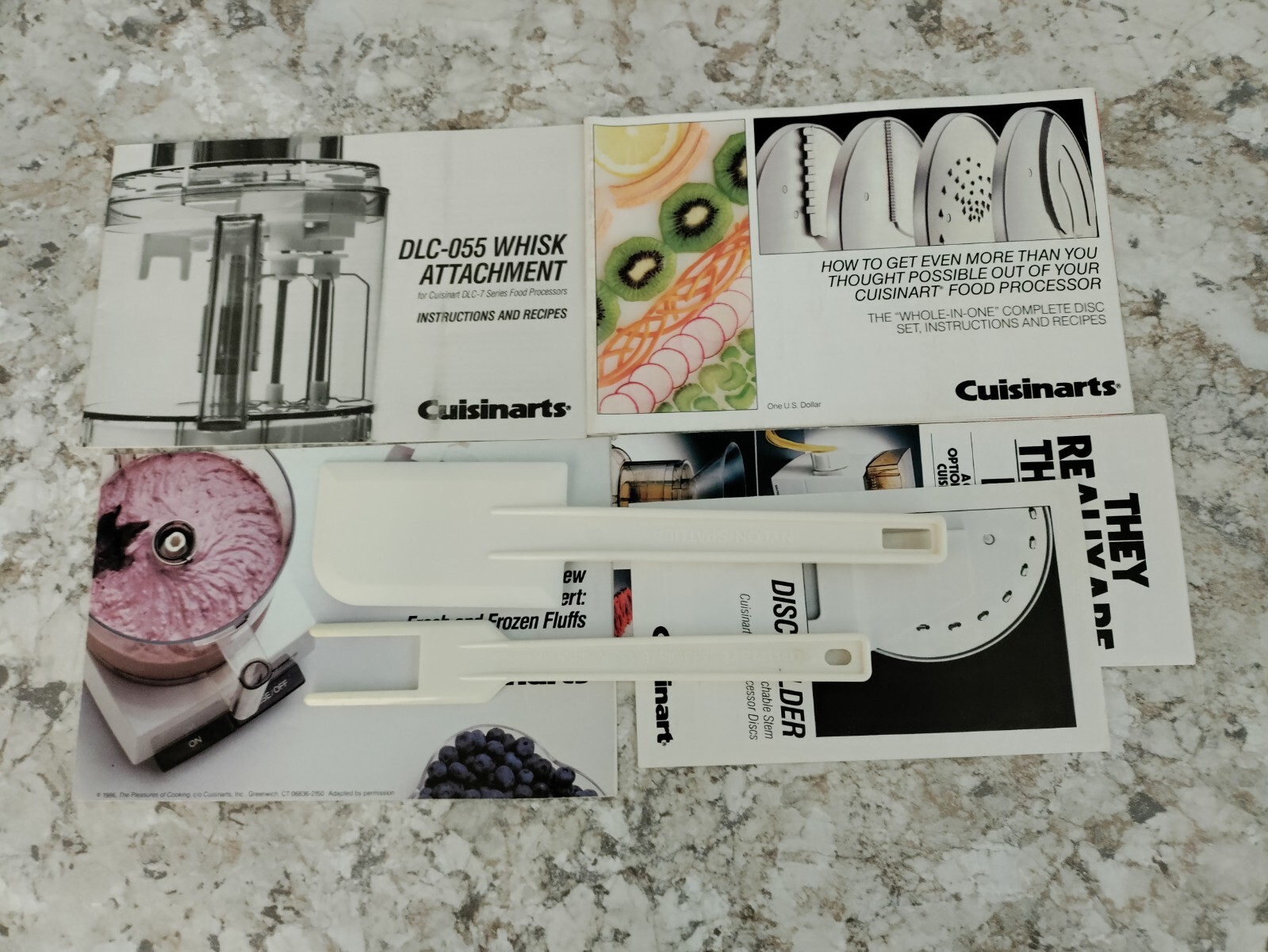 CUISINART – ATTACHMENTS AND COOKBOOK FOR DLC-7 SUPER PRO FOOD PROCESSOR