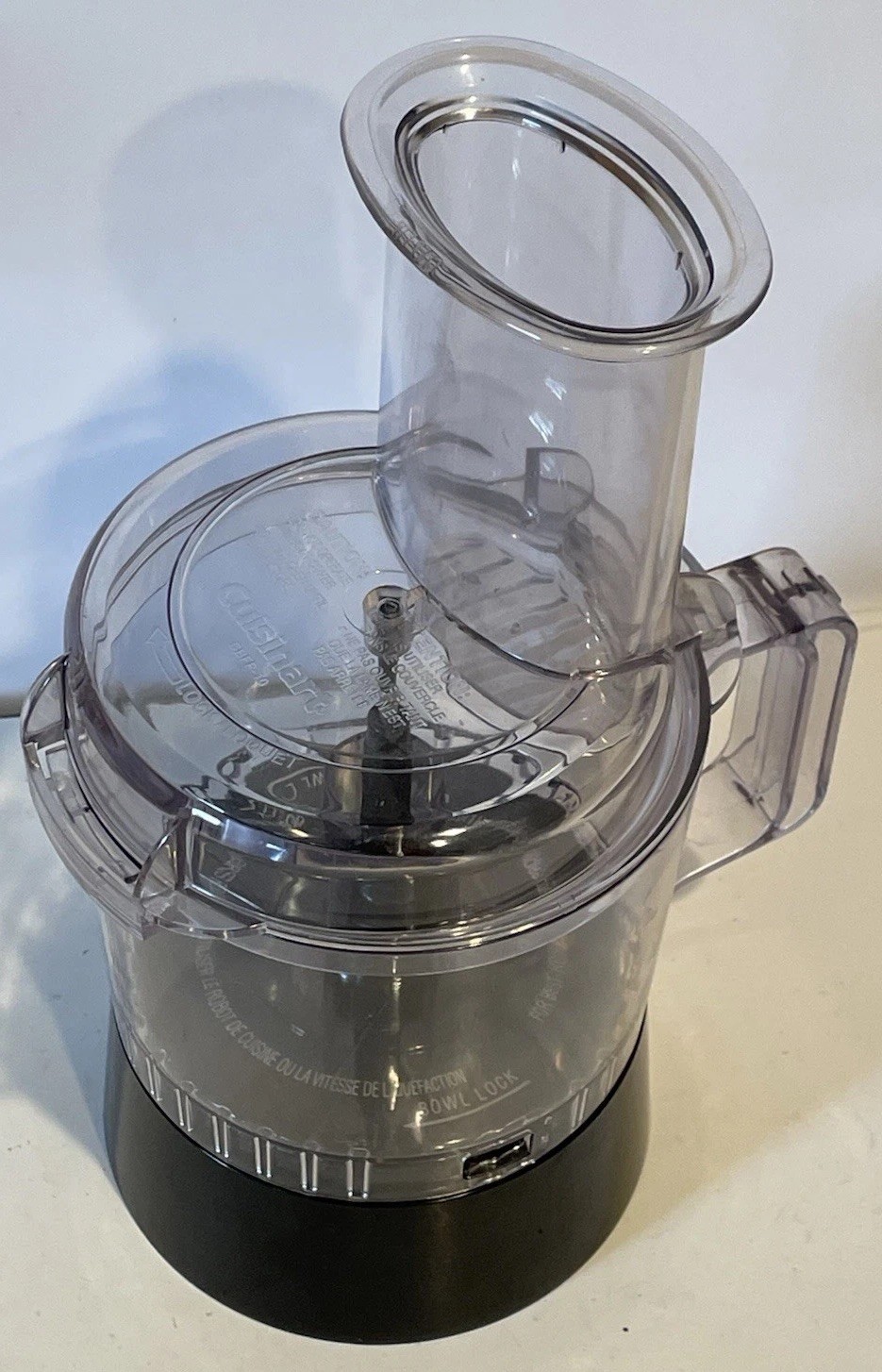 Cuisinart AFP-7 Smart Power Duet Food Processor Black Bowl Lid Pusher
