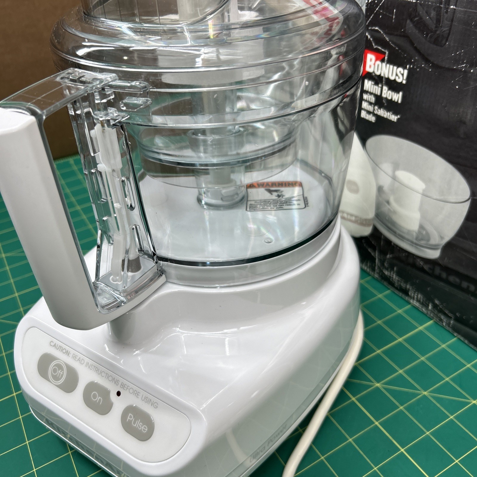 KitchenAid Ultra Power Food Processor 11 Cup KFP-600 WHITE Attachments ORG BOX