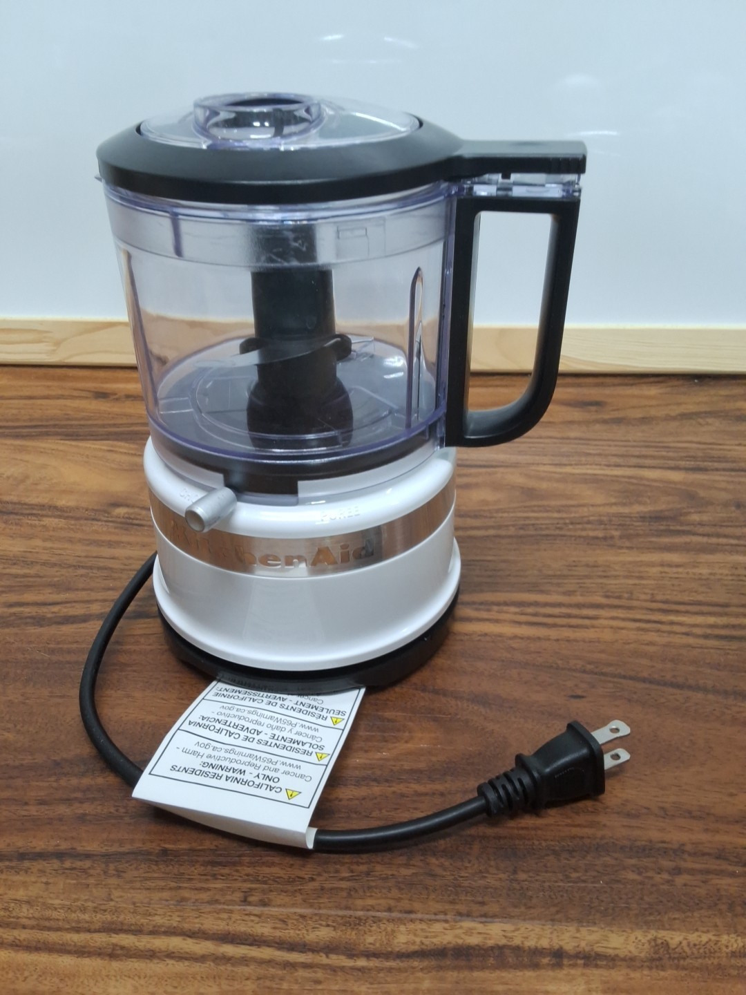KitchenAid KFC3516OB 3.5 Cup Food Chopper White EUC Tested Working