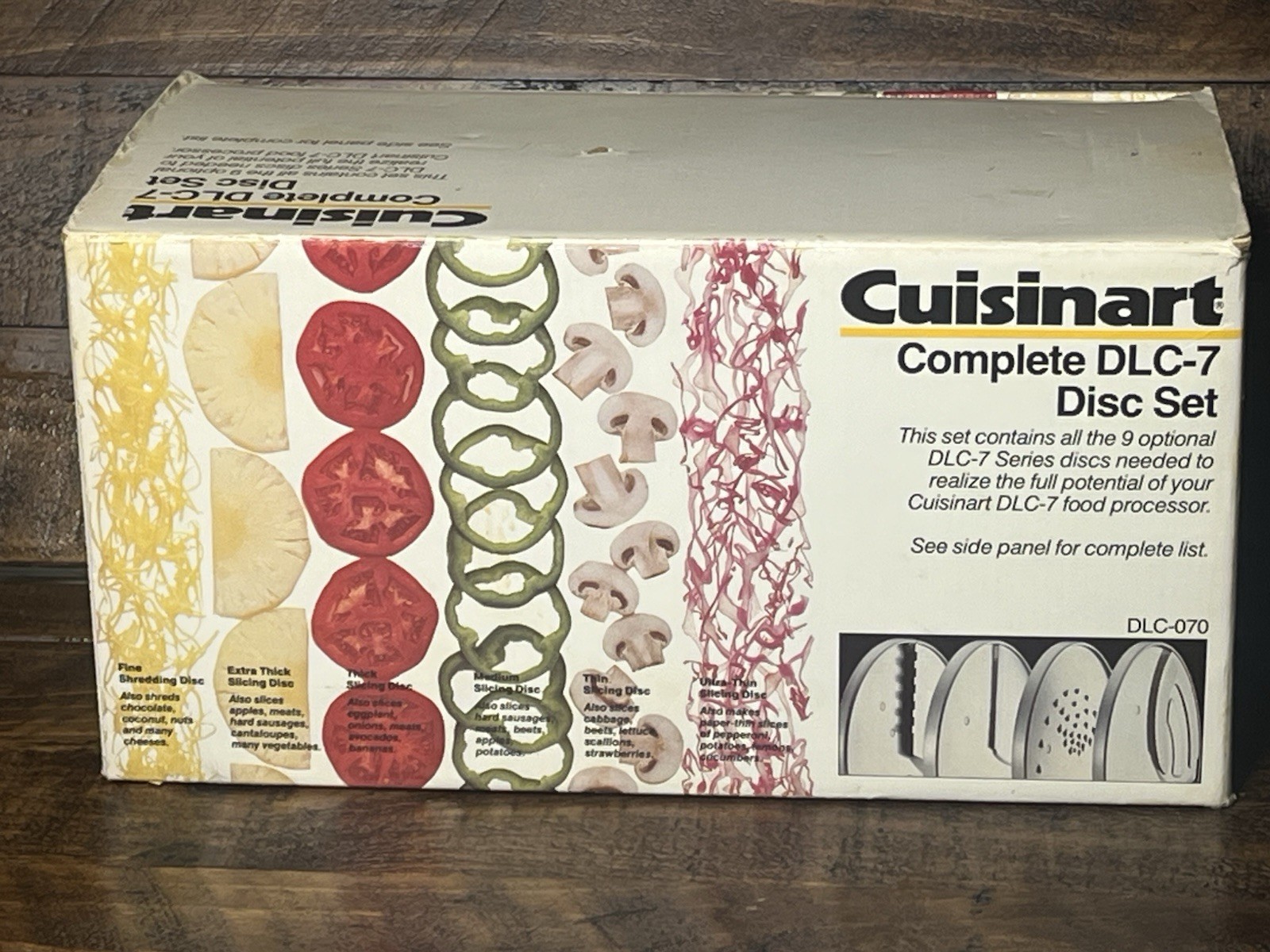 Cuisinart DLC-7 Complete Disc Set 9 Discs In Box Hardly Used
