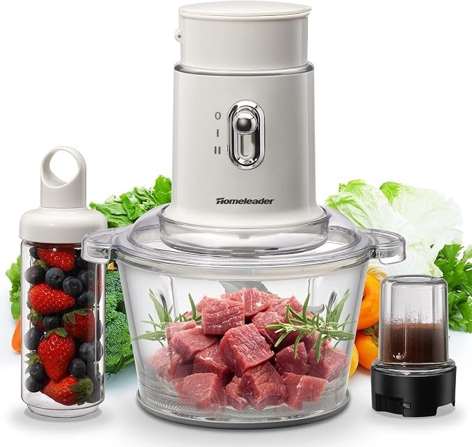 Homeleader 3 In 1 Food Processor Chopper-Blender-Grinder – NEW