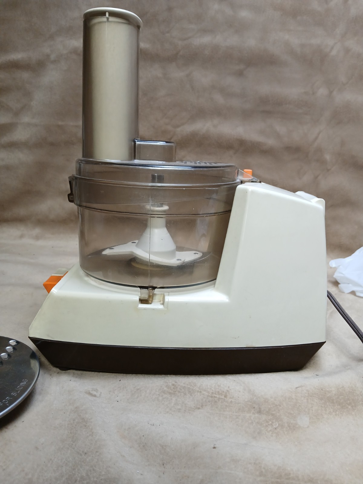 Vintage GE General Electric Food Processor w/ Blades Attachments Tested