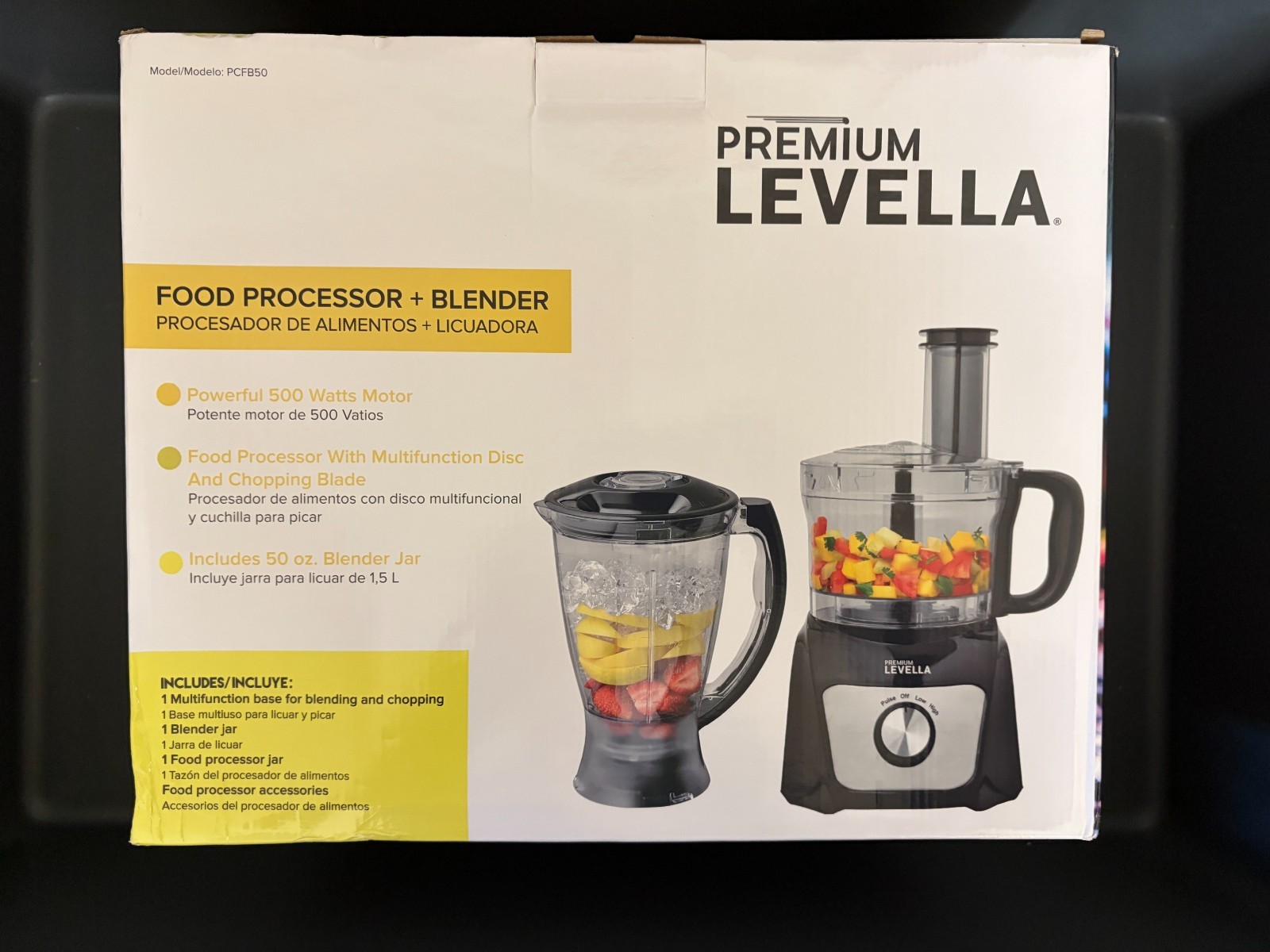Premium Levella Food Processor Blender Mixer chopper puree grinder NIB