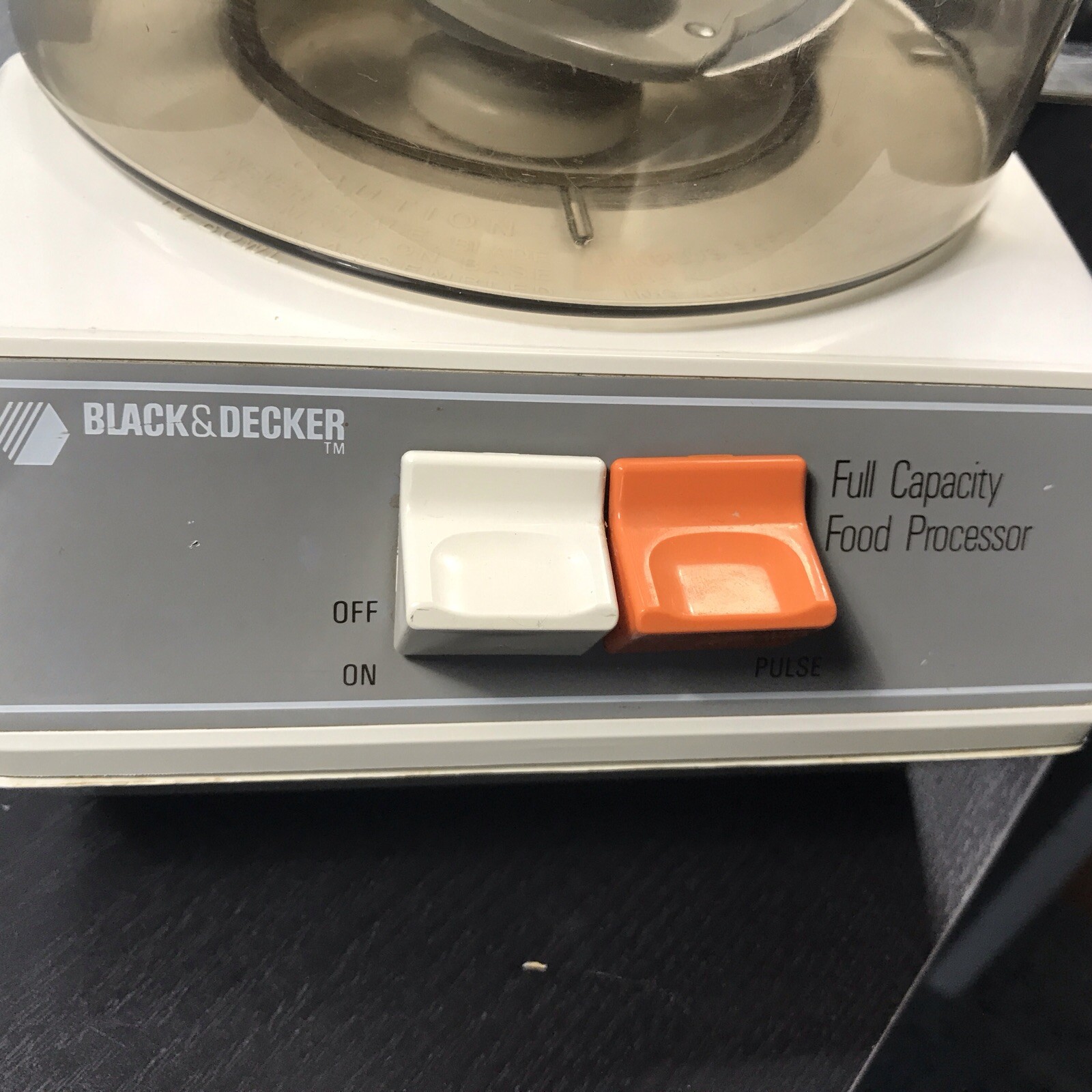 Vtg Black & Decker Food Processor D1FP1D Full Capacity 1986 USA Tested Clean