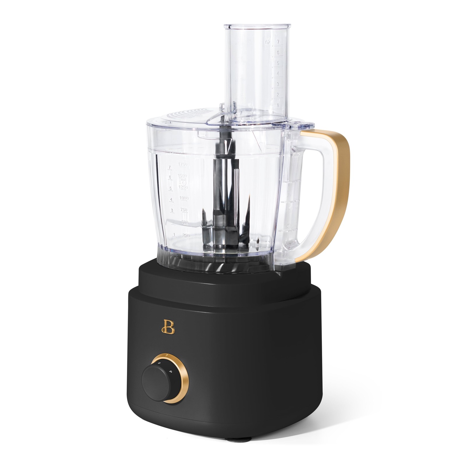 Beautiful 10-Cup Food Processor with Accessories, Black Sesame by Drew Barrymore