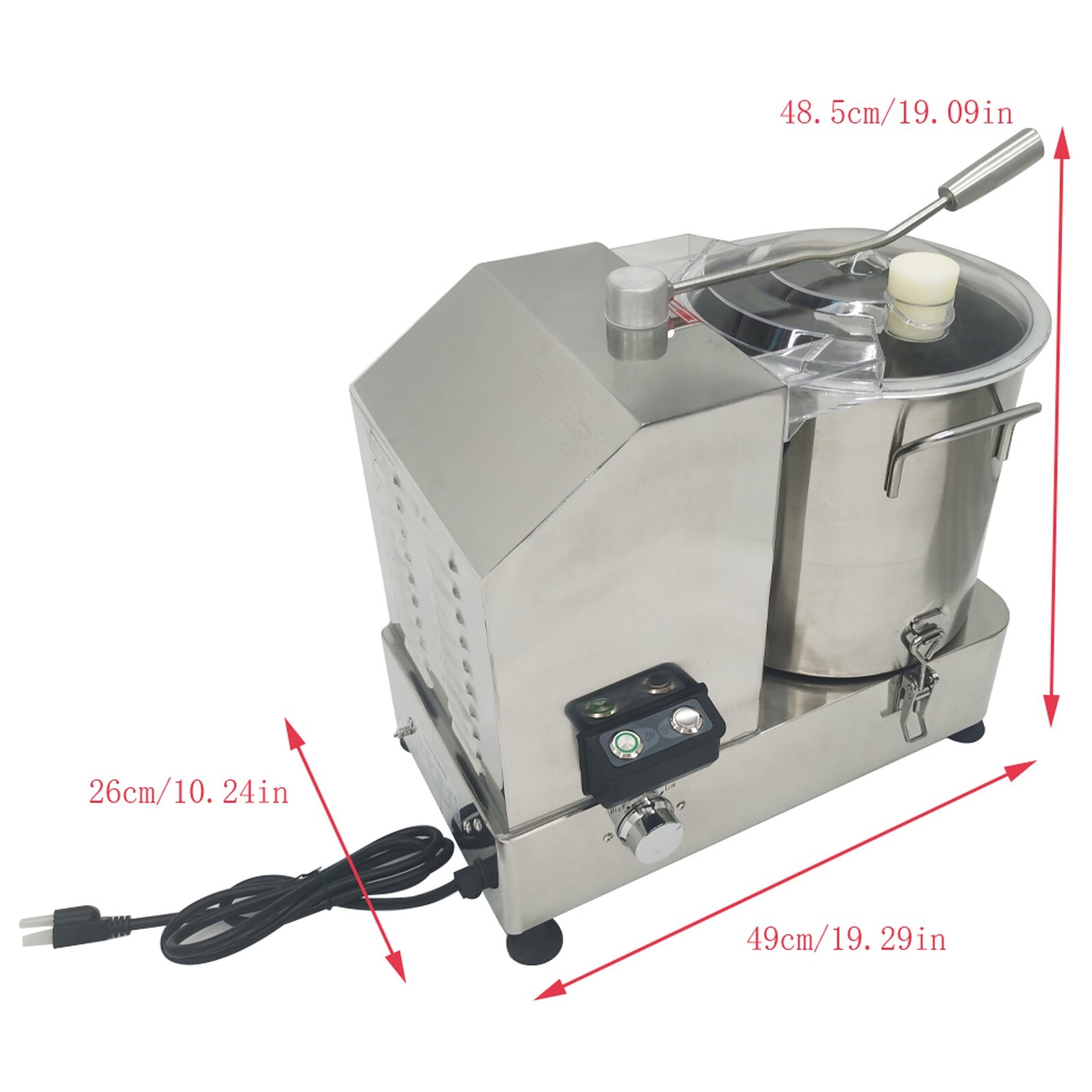 110V Commercial Food Shredder Multi-functional Vegetable Chopper Meat Grinder
