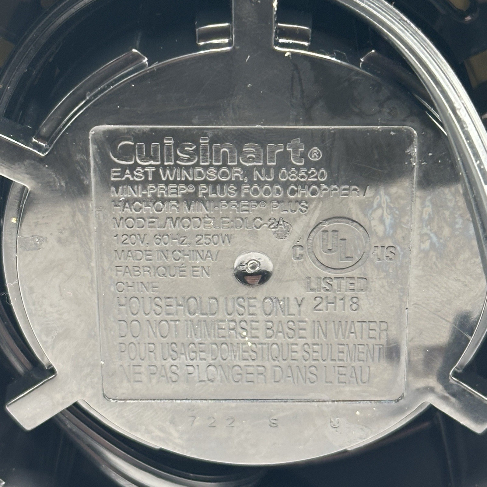 NEW Cuisinart Mini-Prep Plus Food Processor Gray Replacement Motor Base DLC-2A