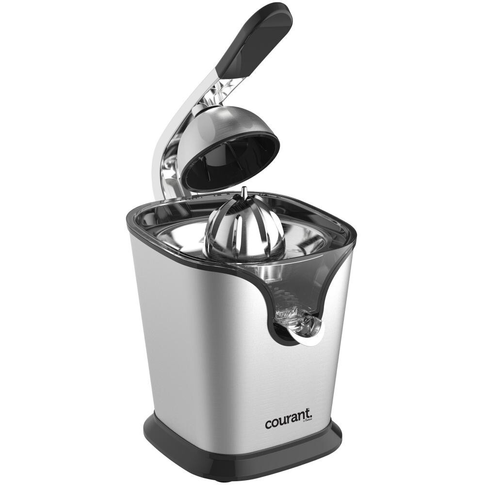 Courant Stainless Steel Citrus Juicer, Square Design with Powerful Watt Motor