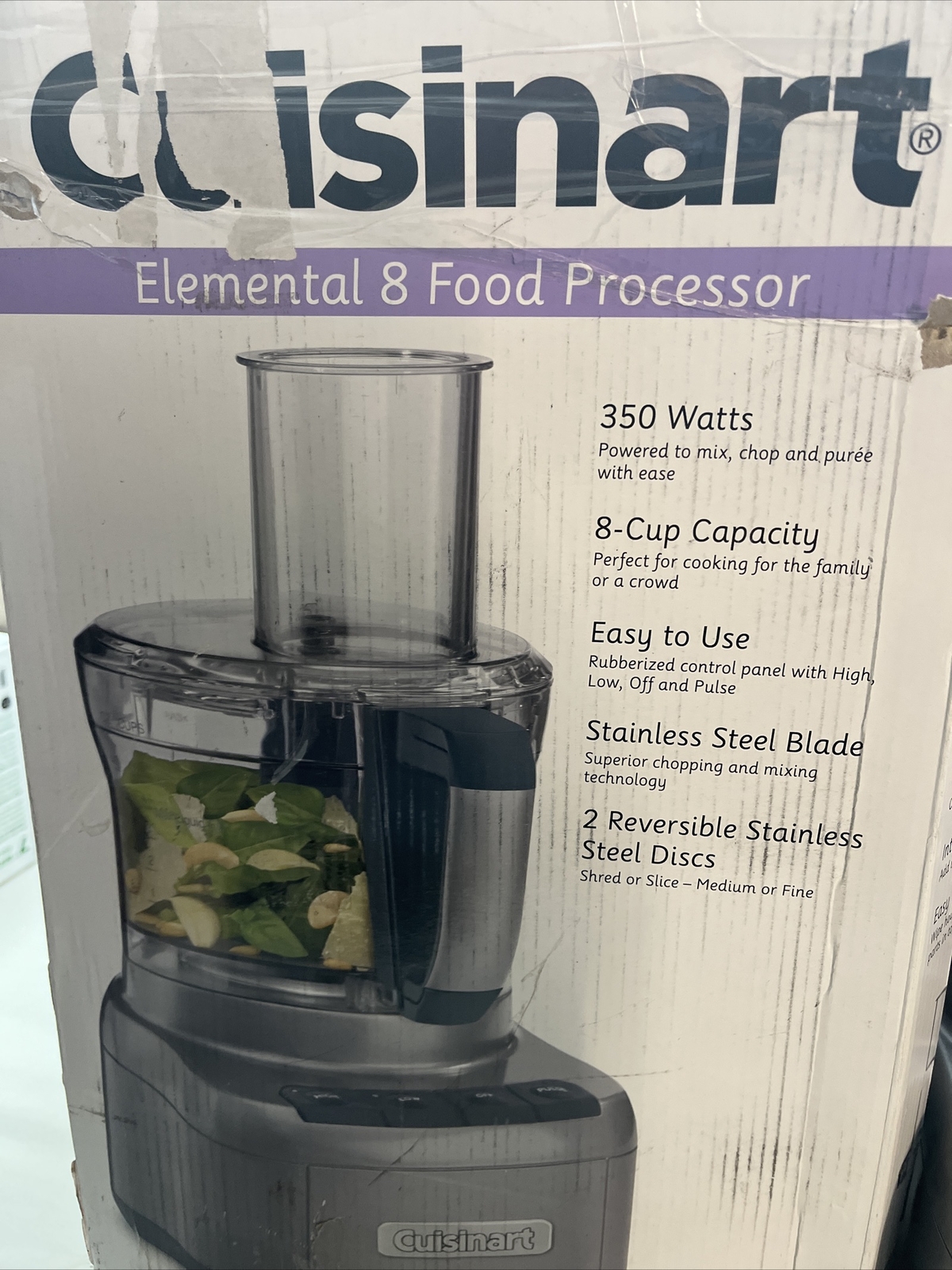 Cuisinart FP-8GMP1 Elemental 8-Cup Food Processor, Gunmetal