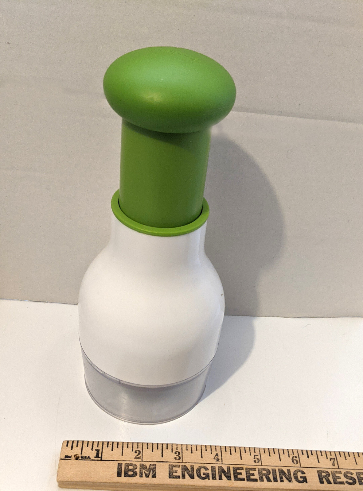 Food Chopper Vegetable Hand Nut Portable Kitchen Tools Green & White