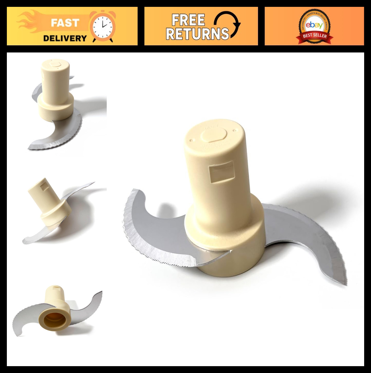 Stainless Steel Chopping Blade for 14-Cup Food Processor, Compatible with DLC-7,