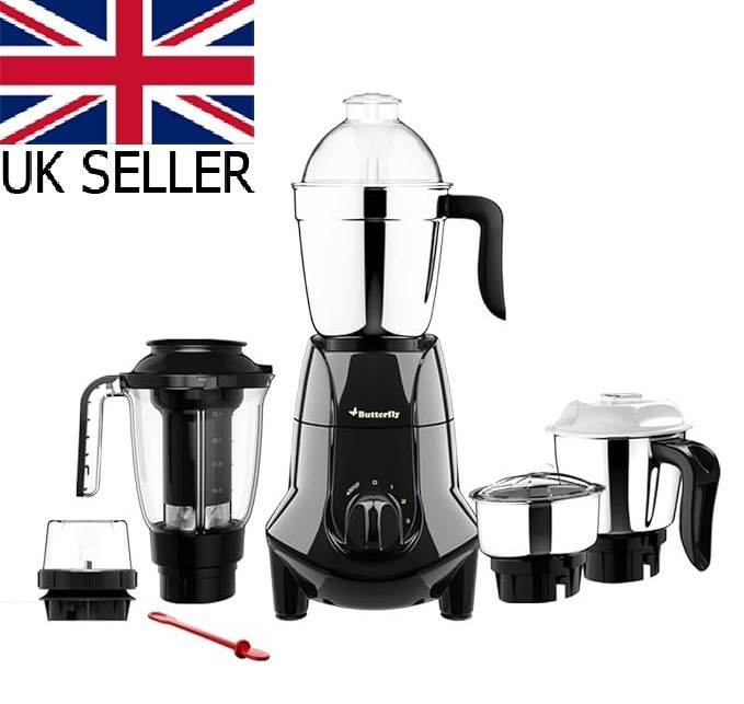 Butterfly Jet Elite Plus Mixer Grinder, 750W, 5 Jars, Grey
