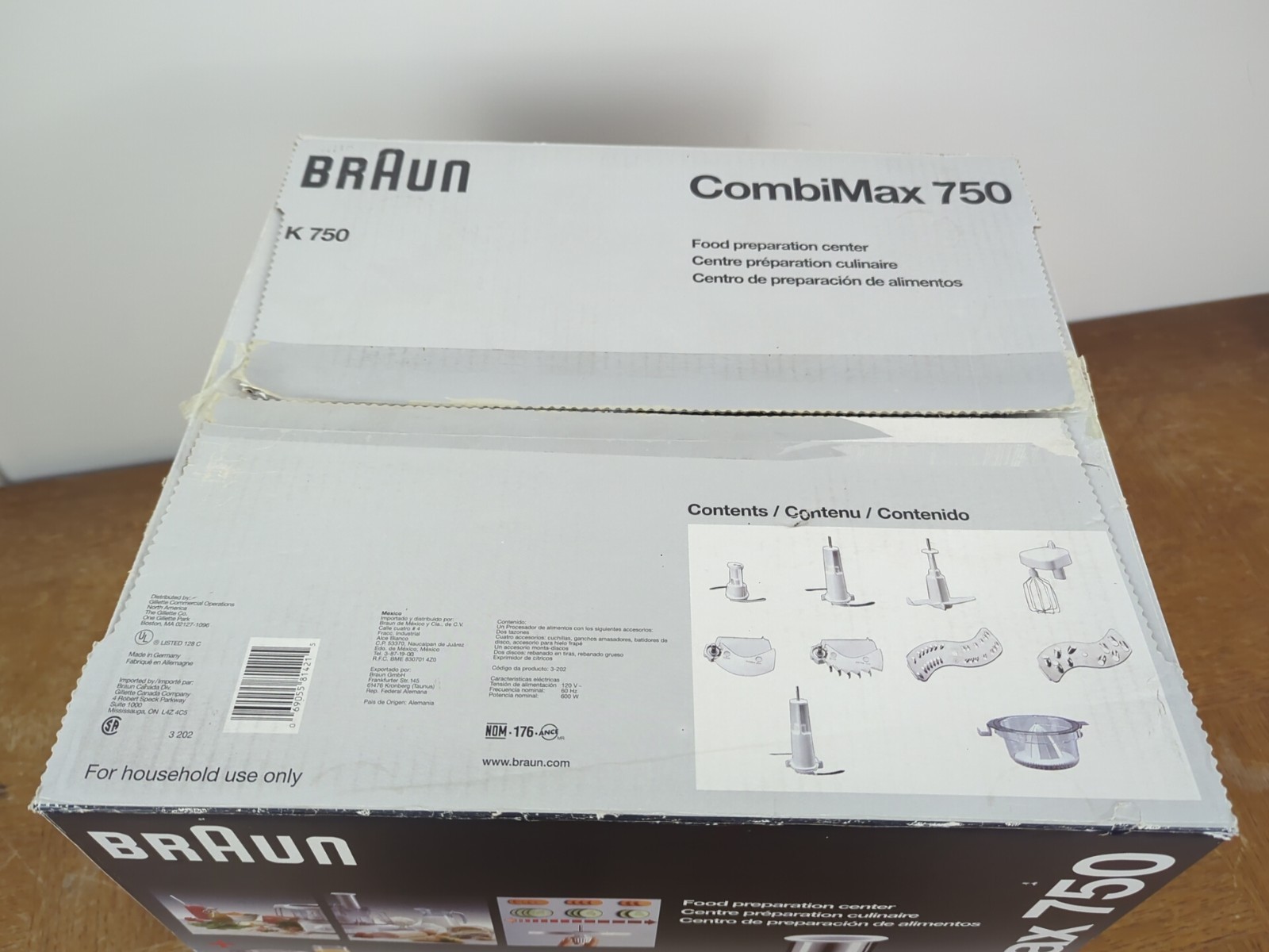 Braun Combimax K750 Food Processor – Complete in Original Box – Excellent