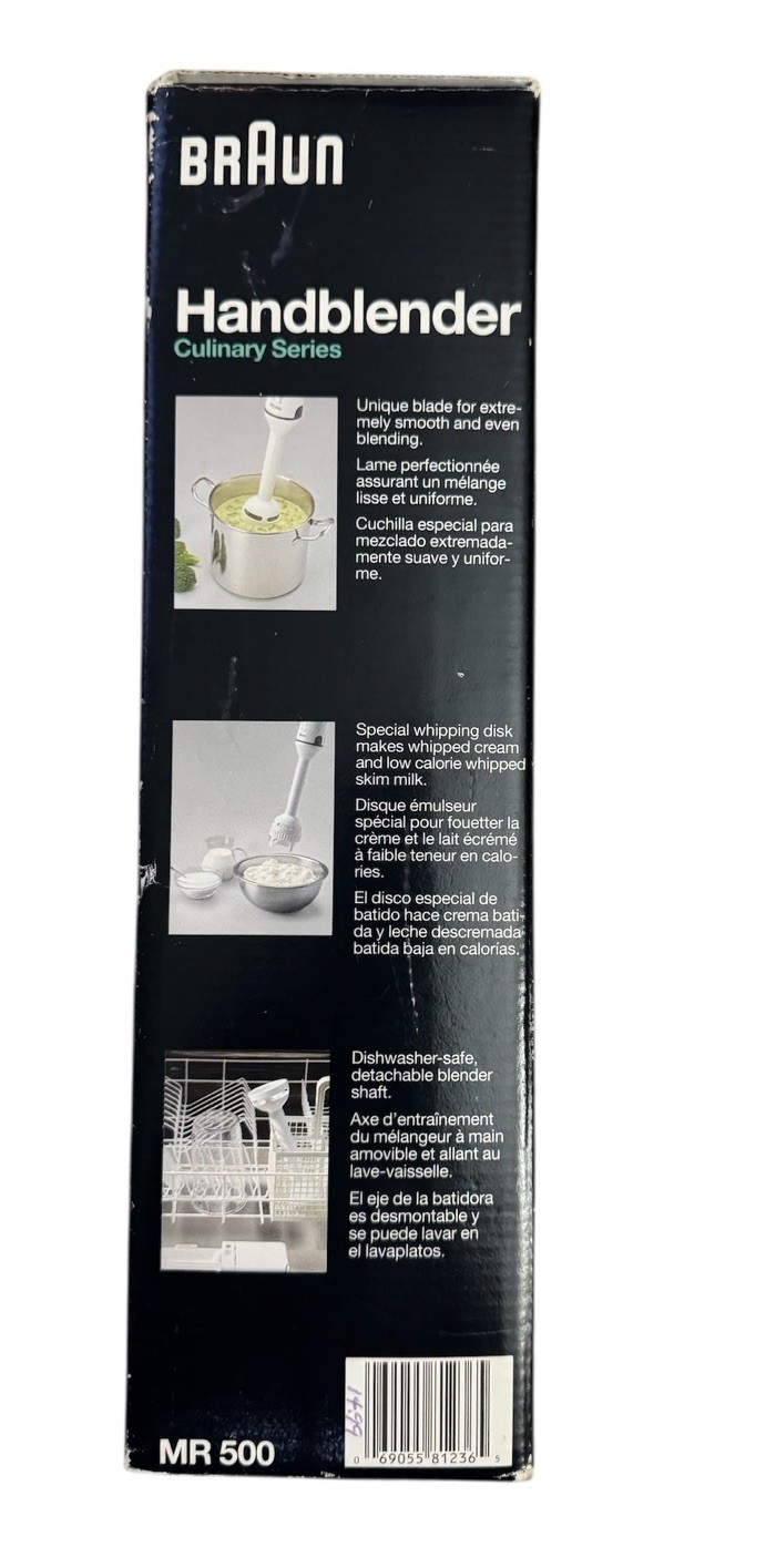 BRAUN MR 500 Culinary Series Handblender Blender 280 Watt Power Plus