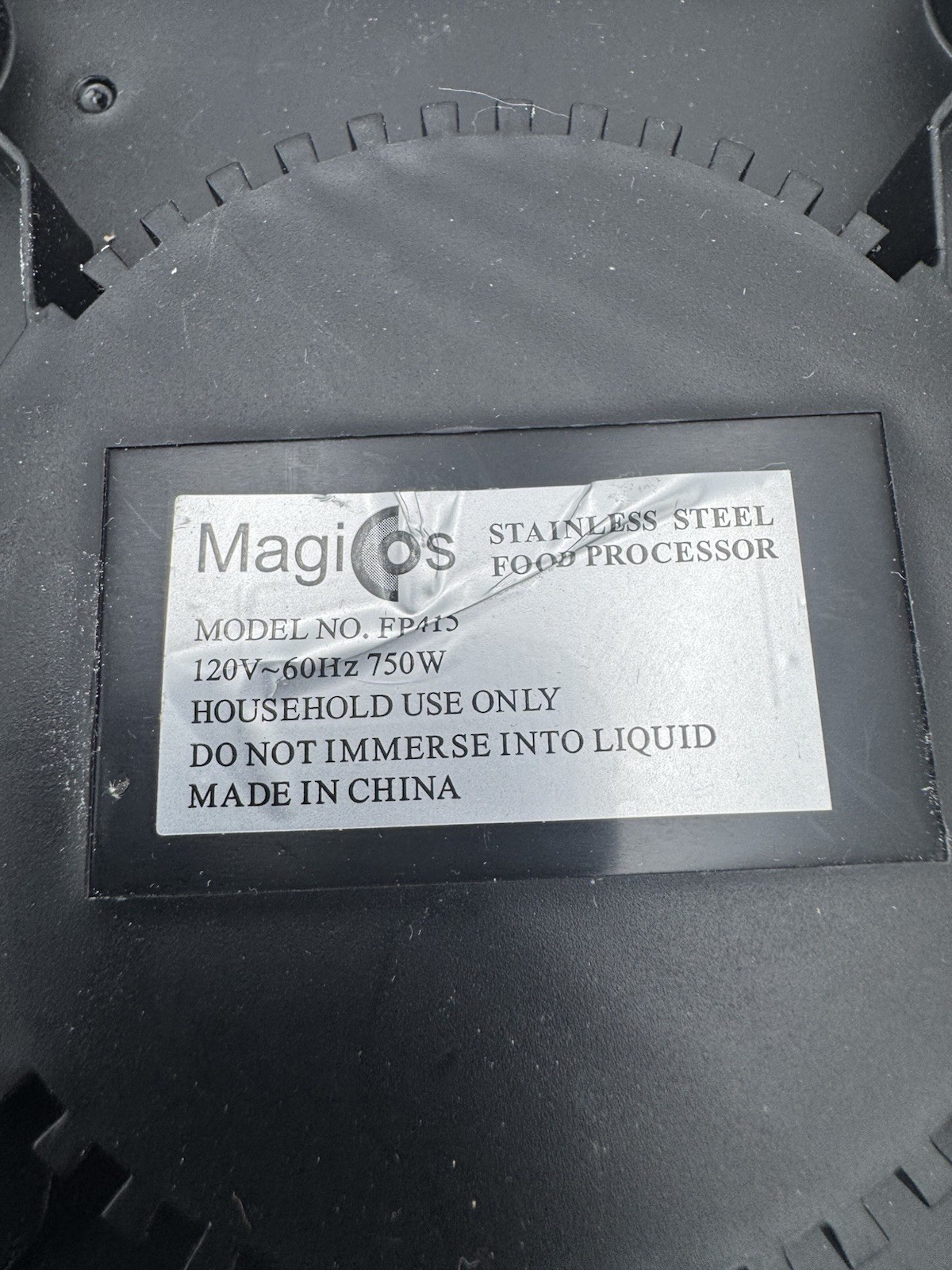 MagiCos Stainless Steel Food Processor FP415 Parts Tested Works Read