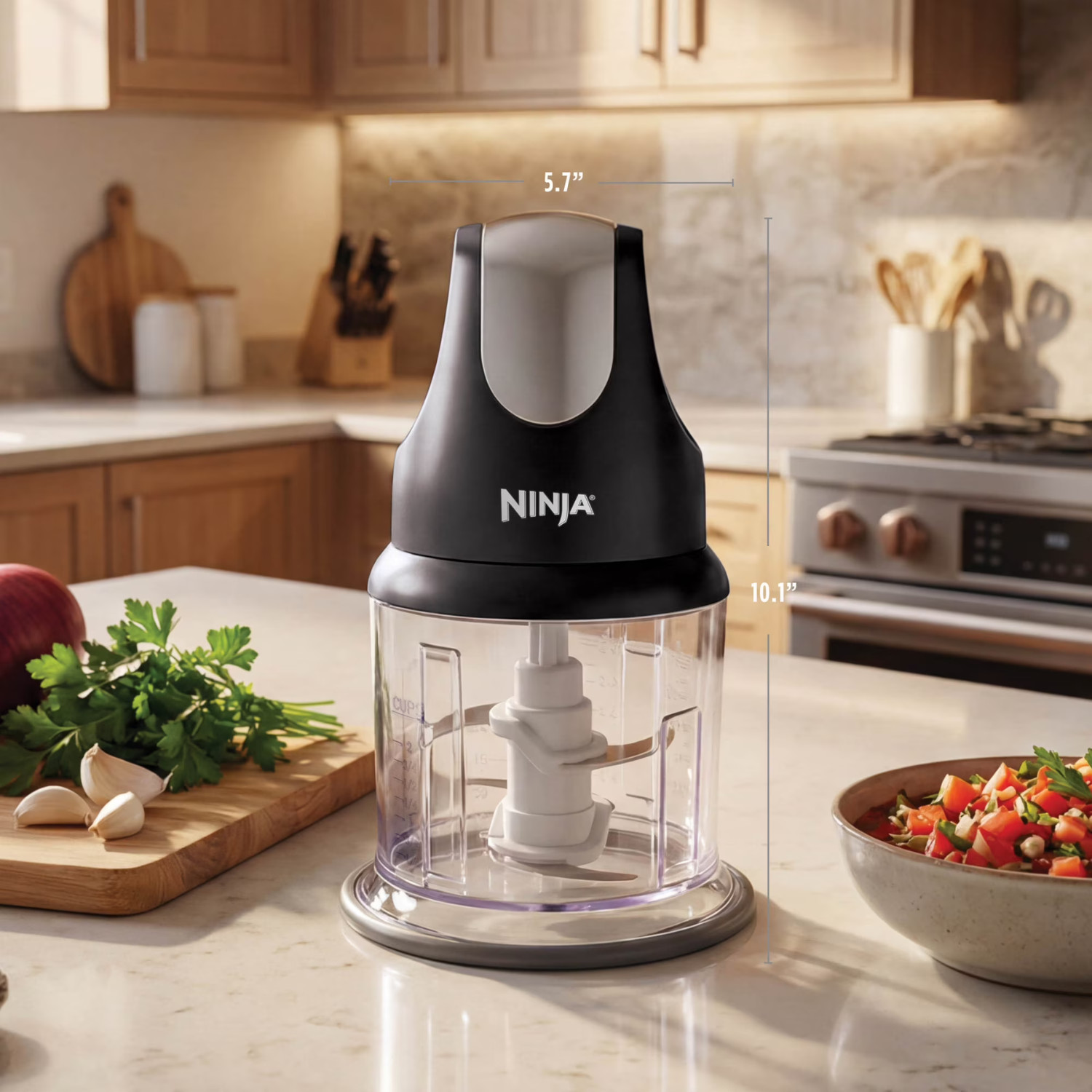 Ninja Express Chop NJ100WM 16 oz Food Chopper One-Touch Pulse Black