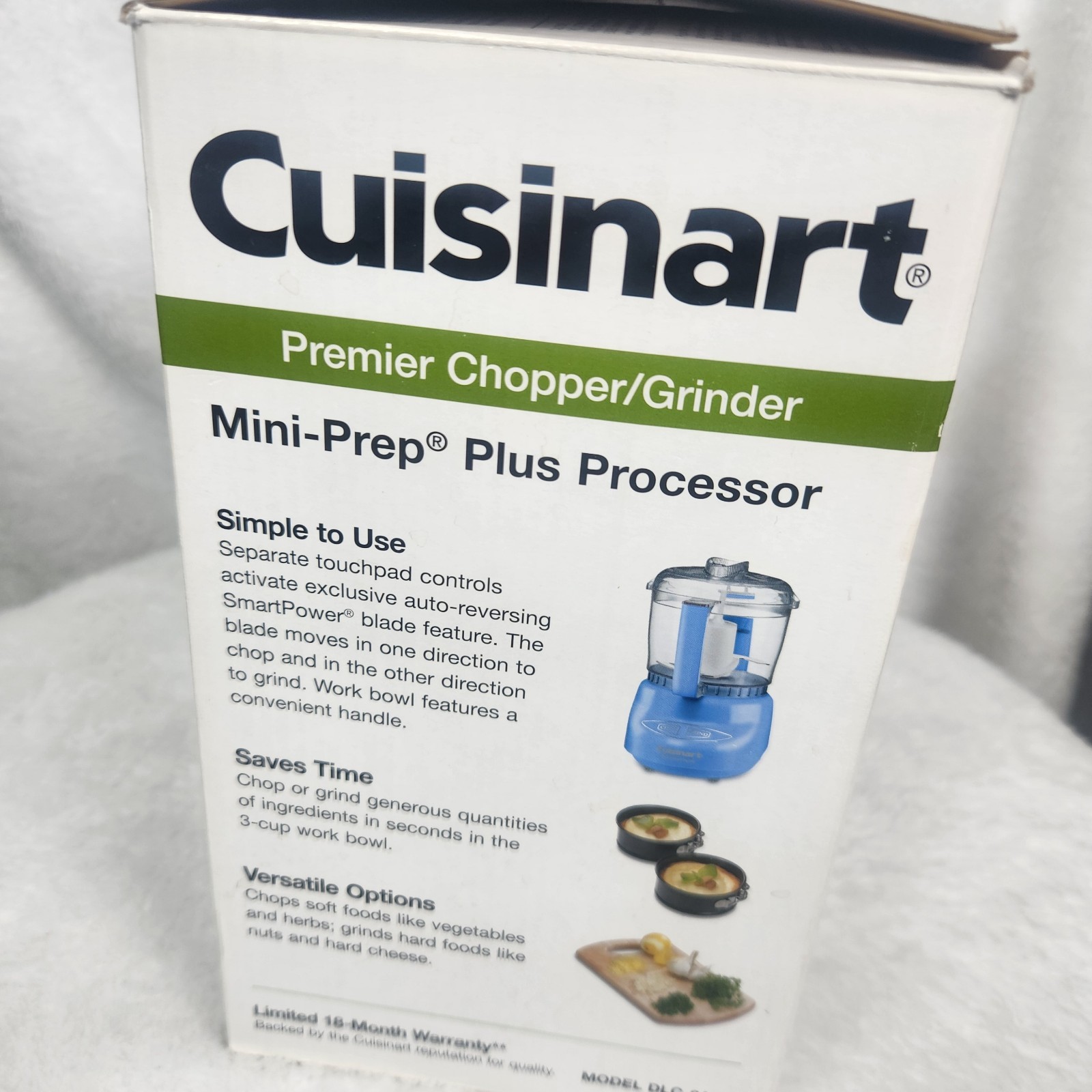 Cuisinart Mini-Prep Plus DLC-2 3-Cup Food Processor Blue – Chop & Grind Compact