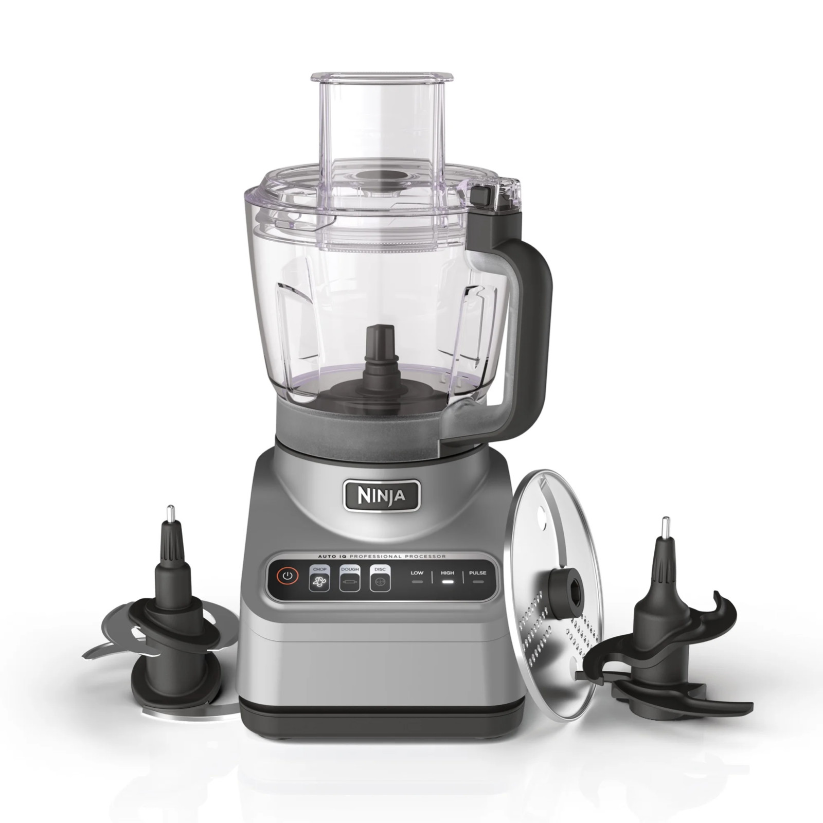 Ninja Professional 9-Cup Food Processor, 3 Auto-iQ Presets, BN600 Silver – New