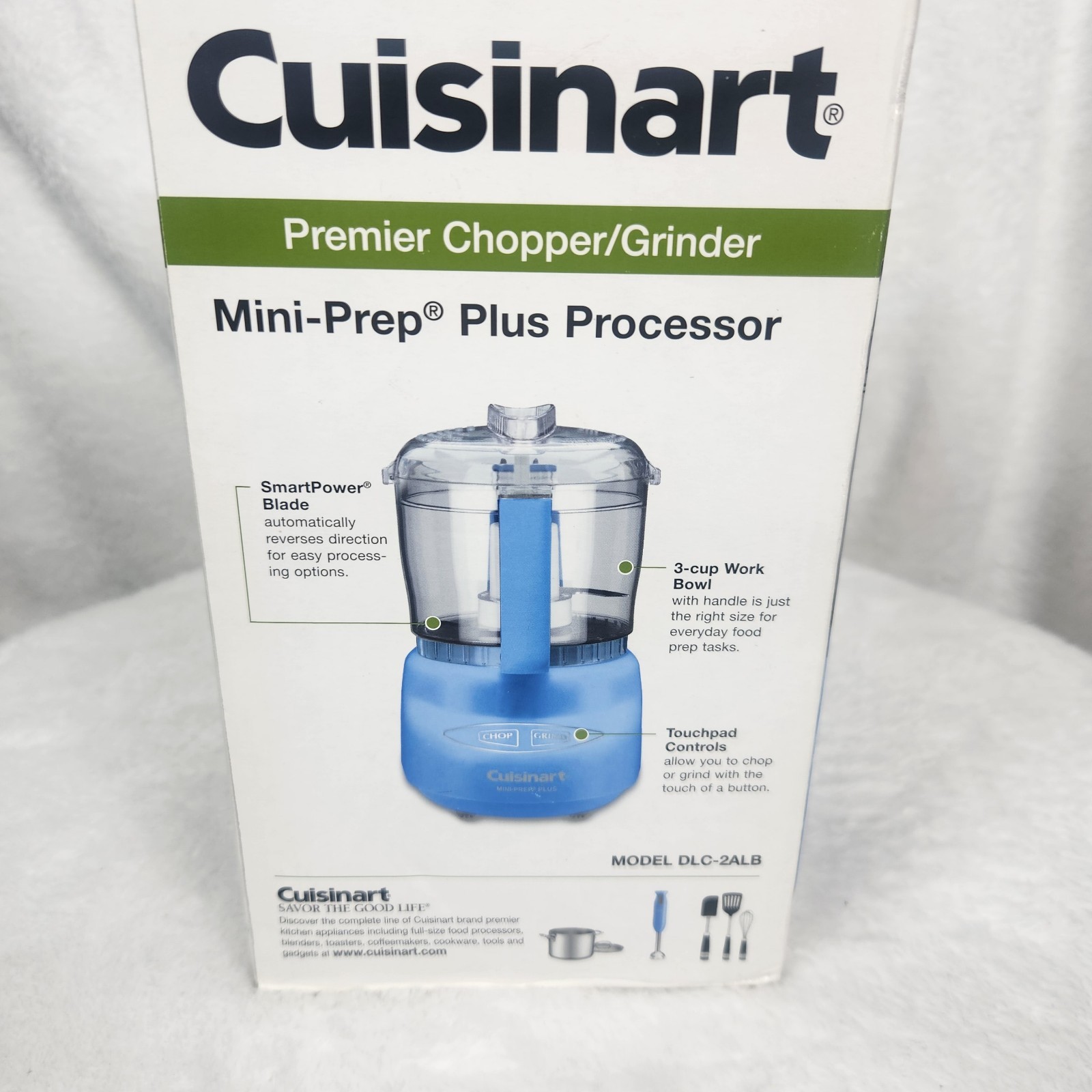 Cuisinart Mini-Prep Plus DLC-2 3-Cup Food Processor Blue – Chop & Grind Compact