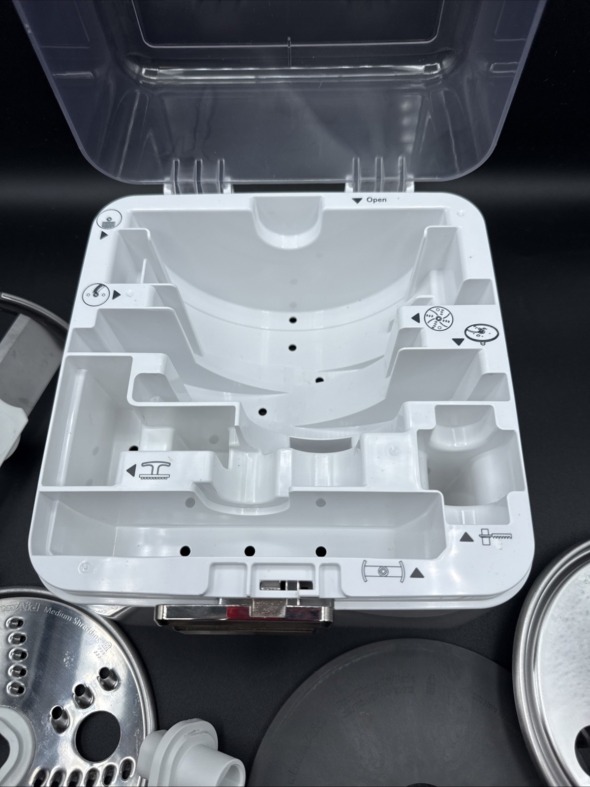 KitchenAid KSM2FPA Food Processor Attachments Blades Replacement w/Storage Case
