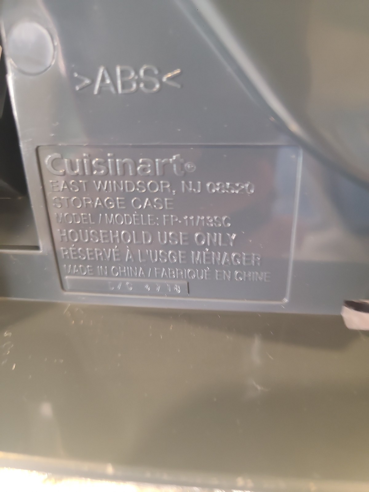 Cuisinart FP-11/13SC Gray Food Processor Blades & Accessories and Storage Case