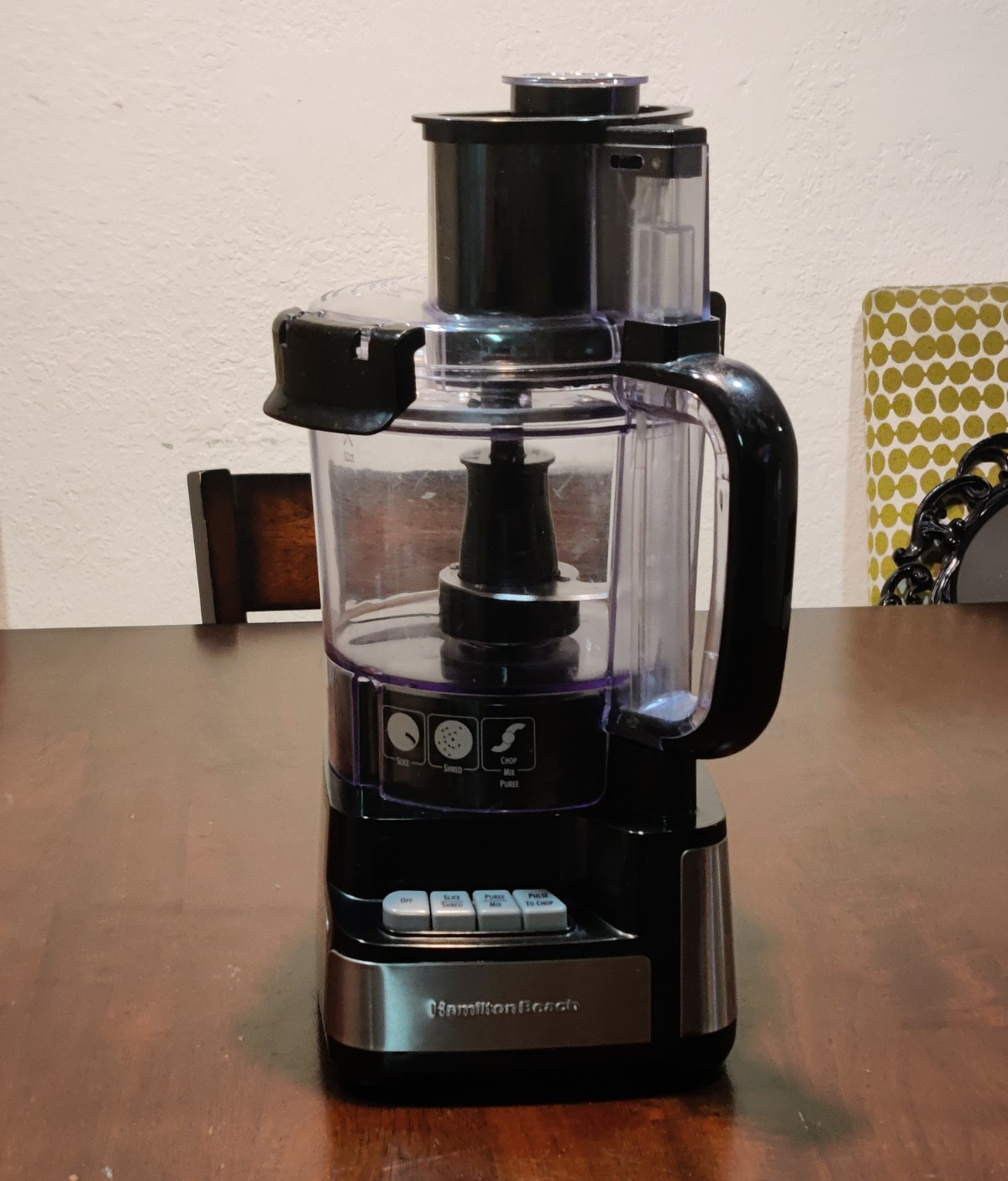 Hamilton Beach 10 Cup Food Processor 450W 2-Speed Slice Shred Chop Black