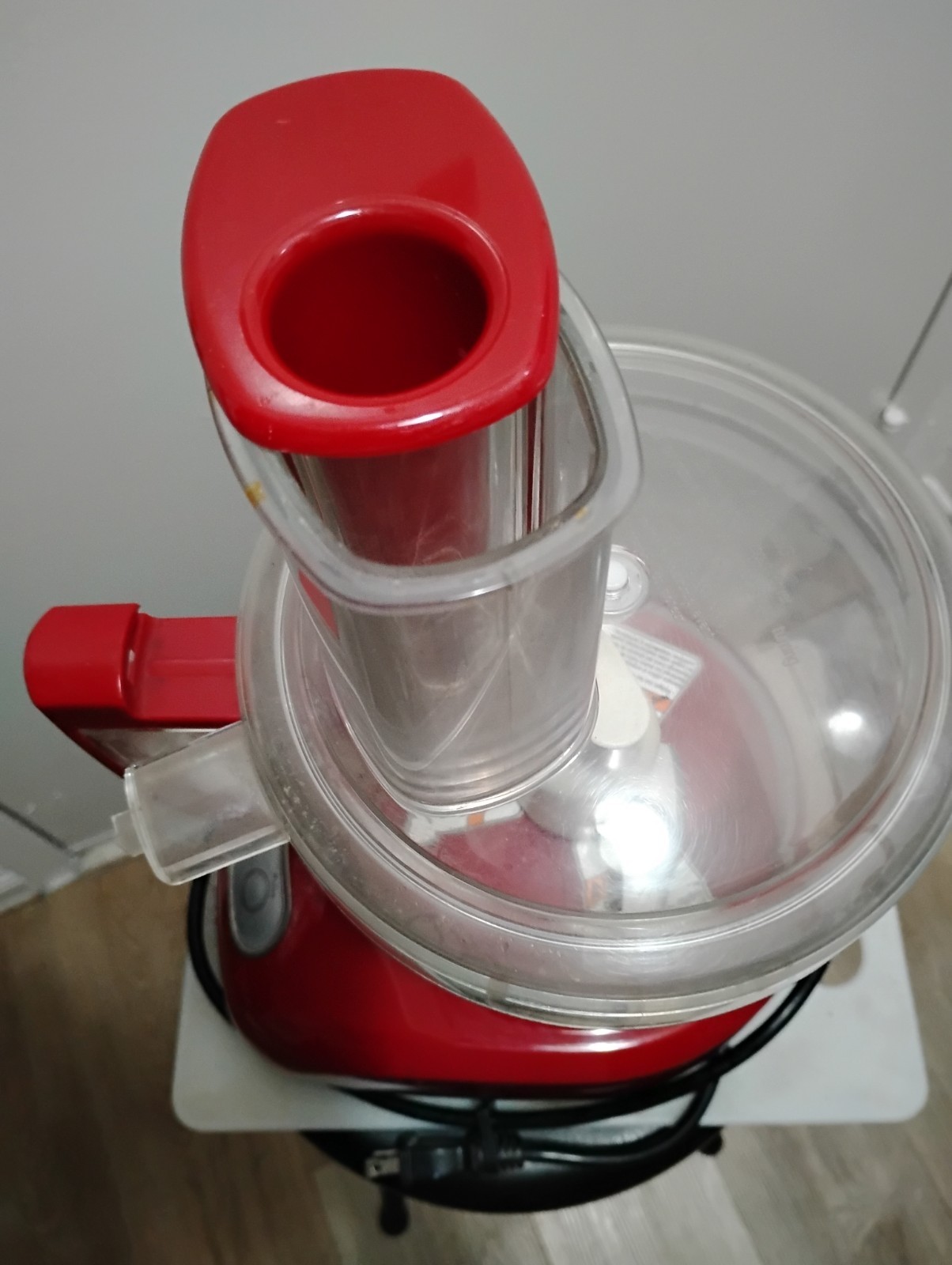 Kitchenaid 13-Cup Food Processor w/ Blades, Bowl and Slicing Discs XLNT RED grip
