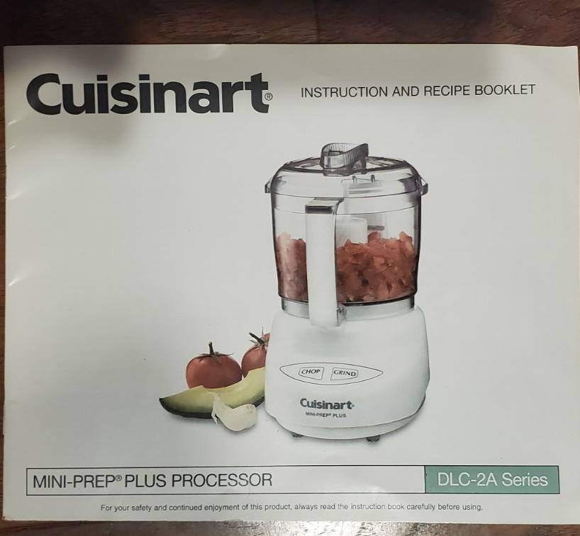 Cuisinart DLC-2A Mini-Prep Plus 2DLC-2A Series Instruction Manual