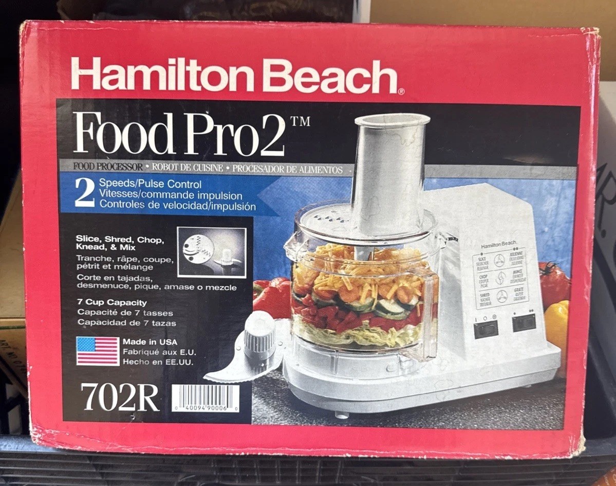 Vintage Hamilton Beach Food Pro 2 Processor 702R Brand New