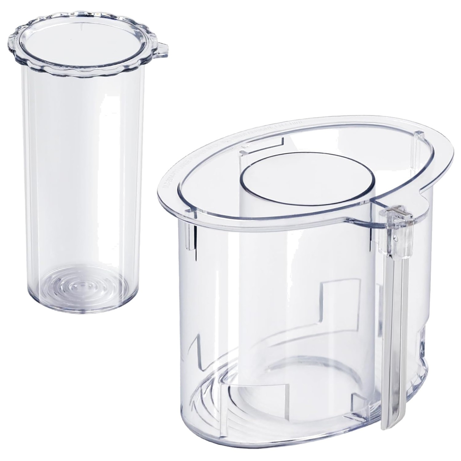 Large & Small Food Processor Pushers Set – 14-Cup Capacity & Dishwasher Safe